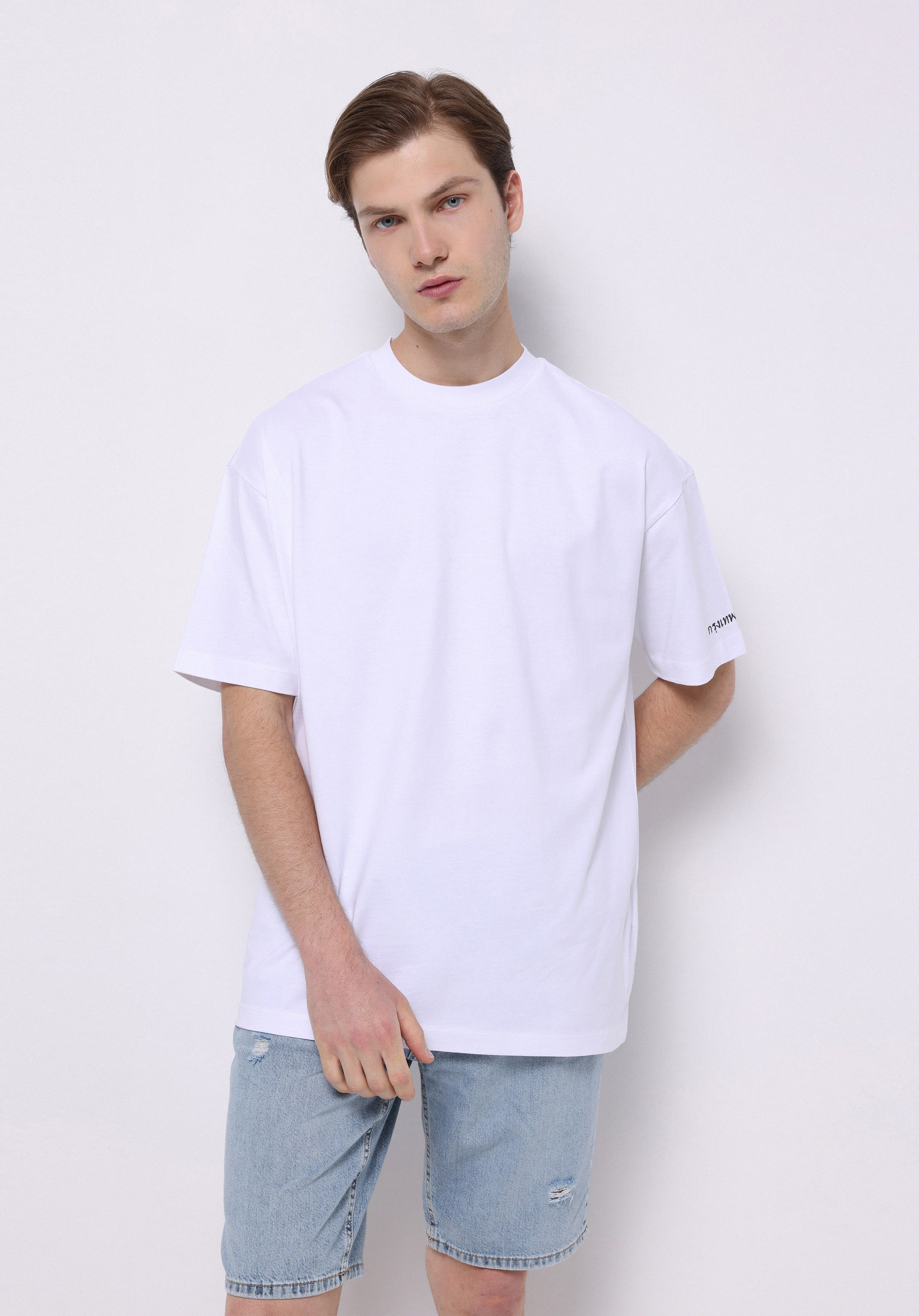 Afișați detalii pentru Tricou Cu Maneca Scurta De Barbati Alb Comfort Fit  Cl1077193