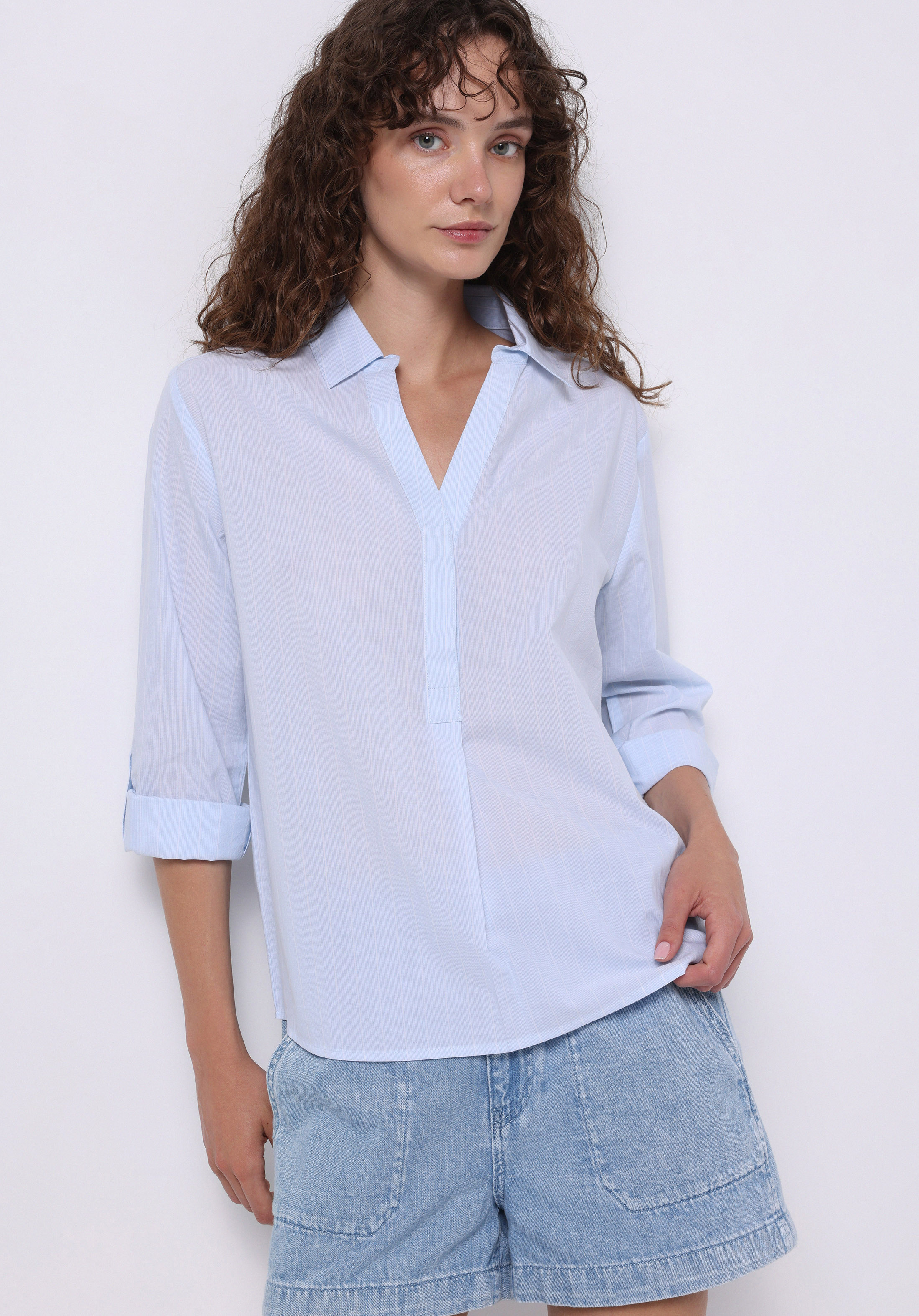 Afișați detalii pentru Short / Pantaloni Scurti De Dama Albastru Regular Fit  Cl1075122