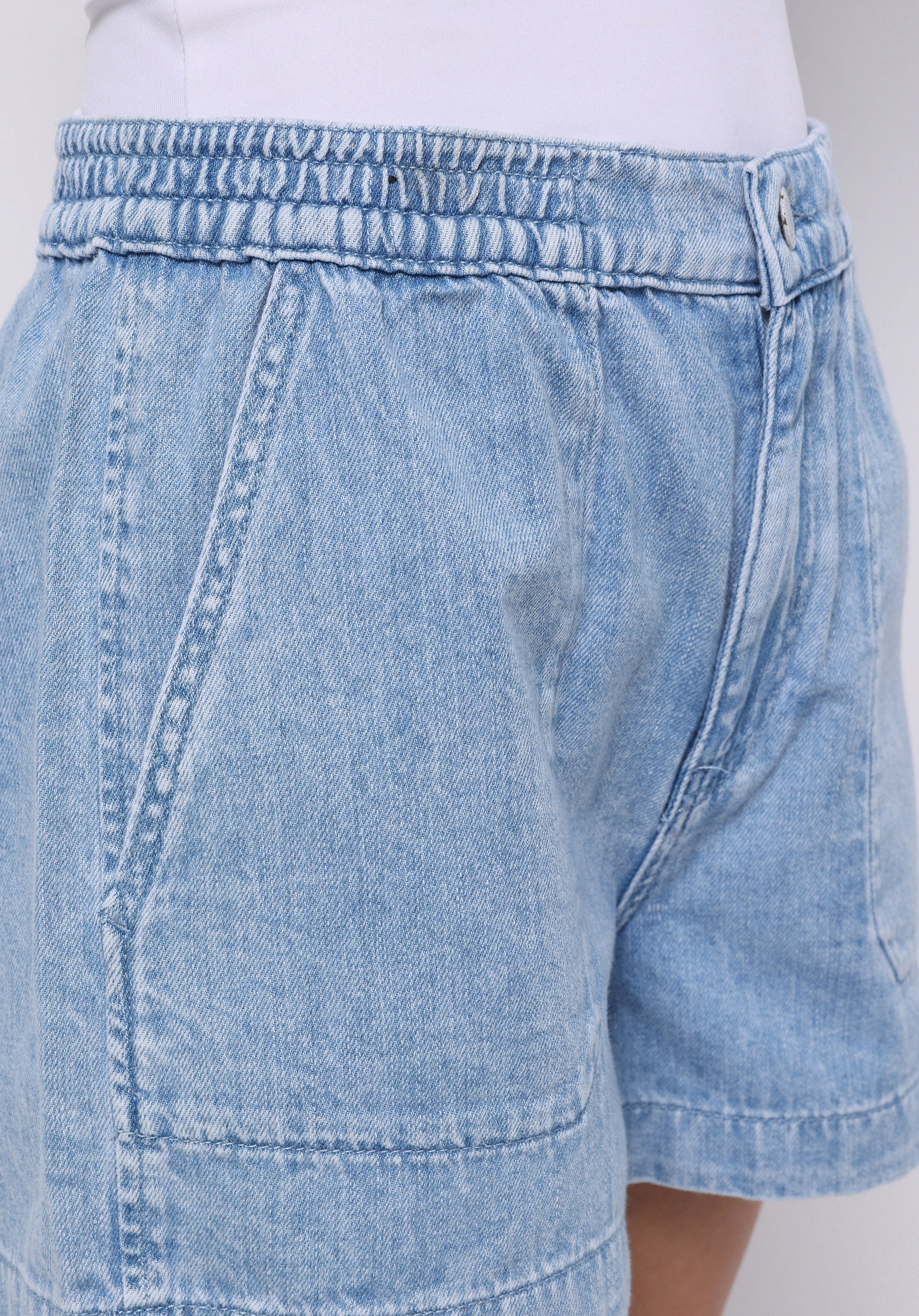Afișați detalii pentru Short / Pantaloni Scurti De Dama Albastru Regular Fit  Cl1075122