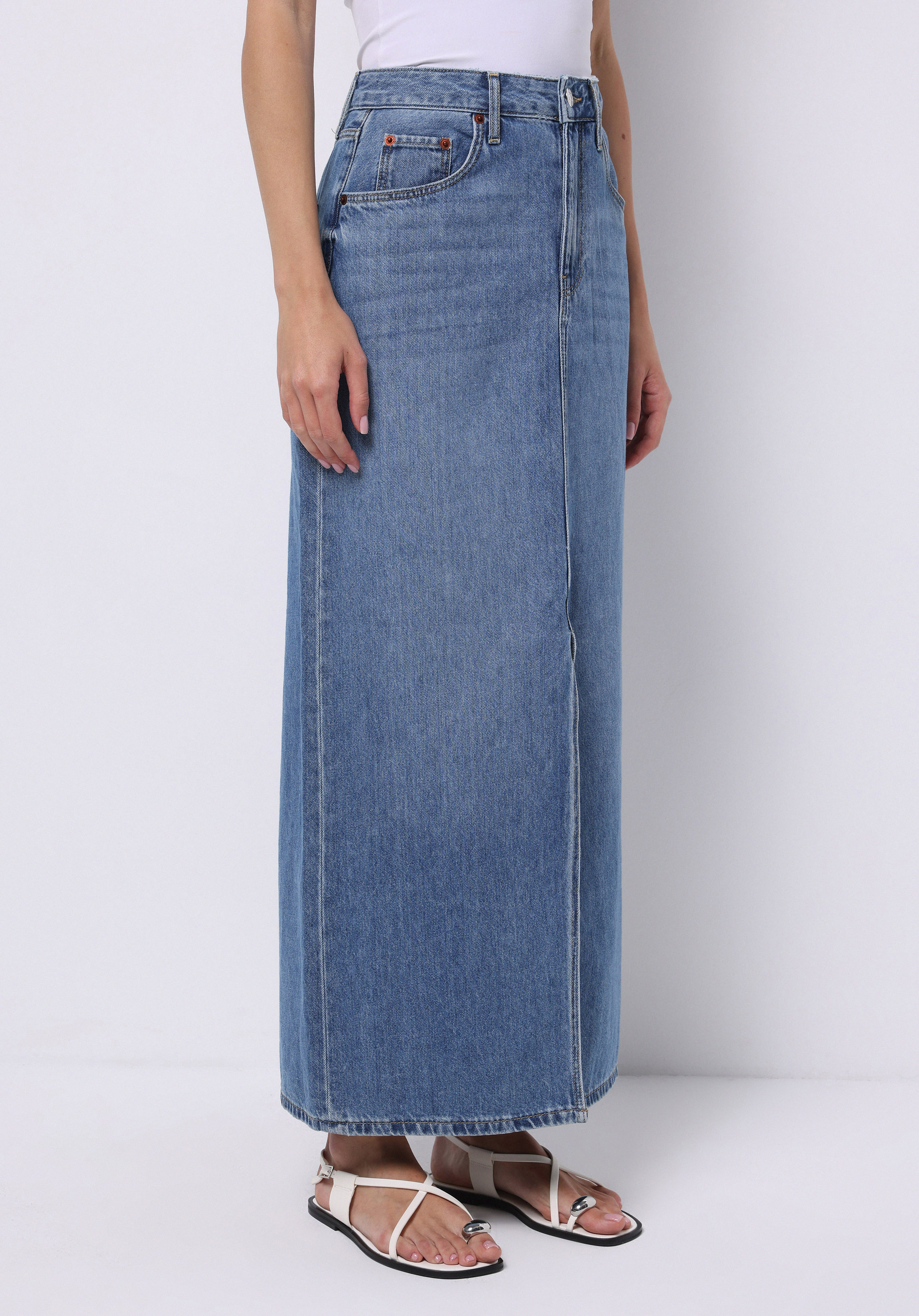 Afișați detalii pentru Fusta De Dama Albastru Slim Fit  Cl1075299