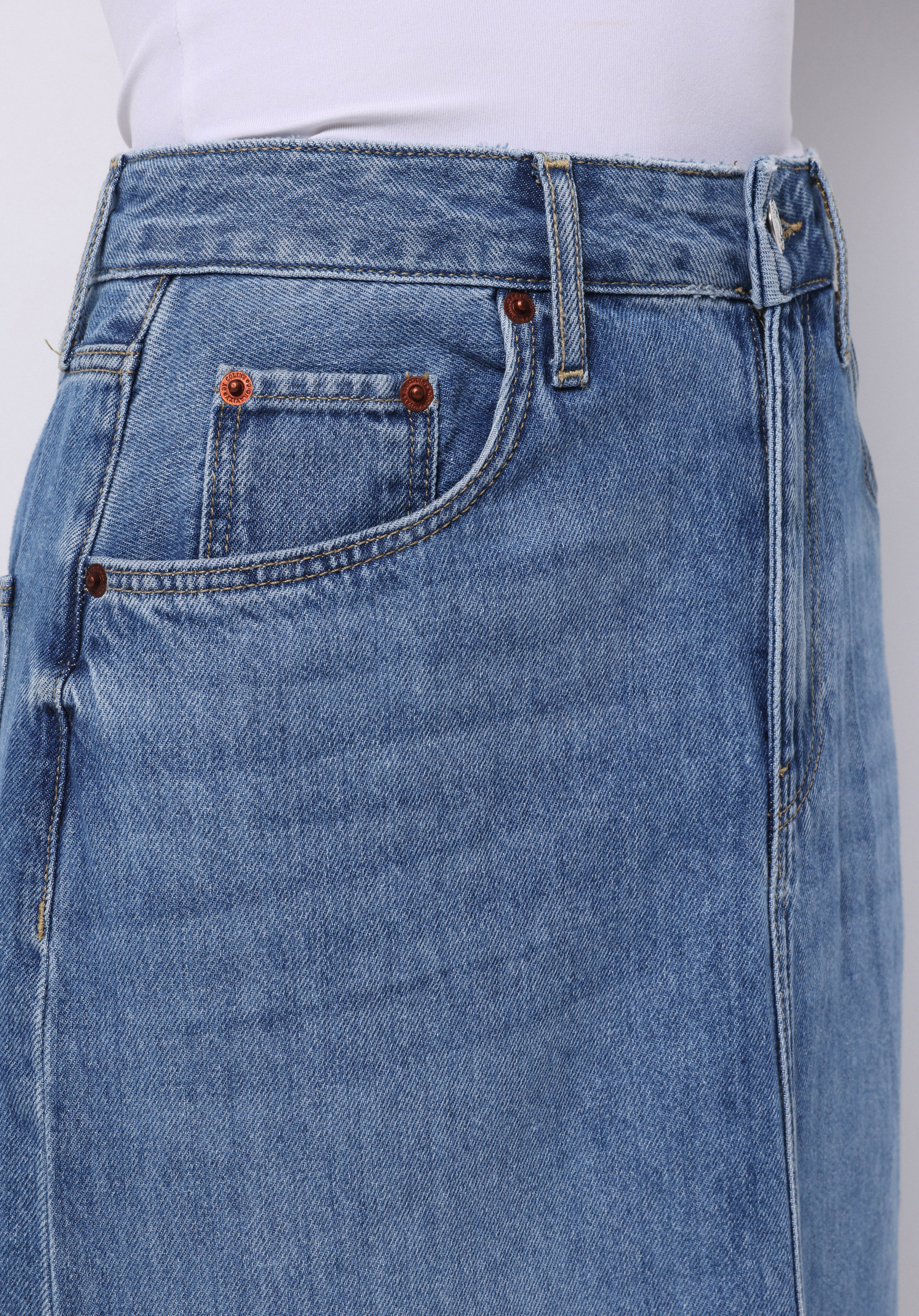 Afișați detalii pentru Fusta De Dama Albastru Slim Fit  Cl1075299