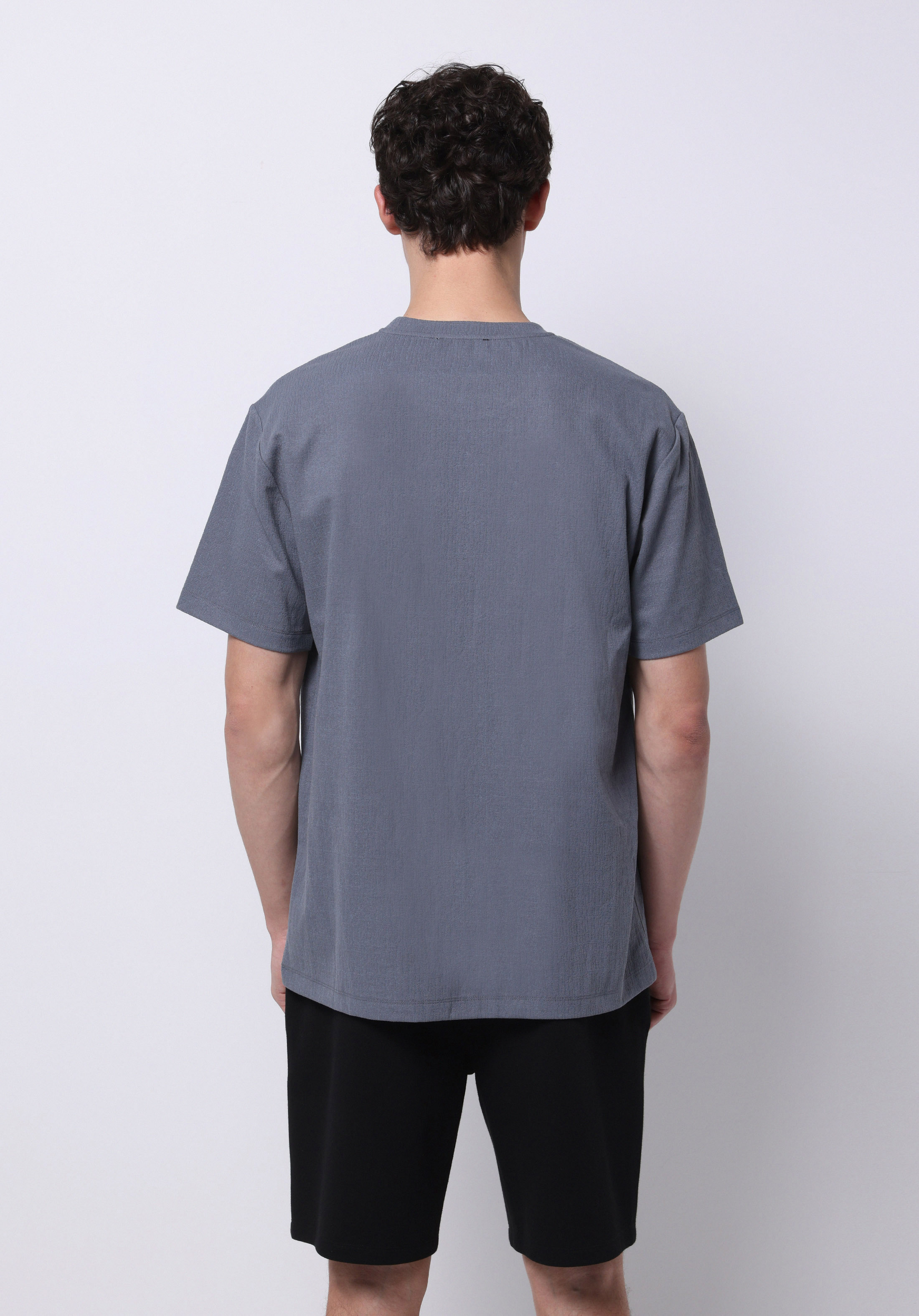 Afișați detalii pentru Tricou Cu Maneca Scurta De Barbati Antracit Comfort Fit  Cl1074855