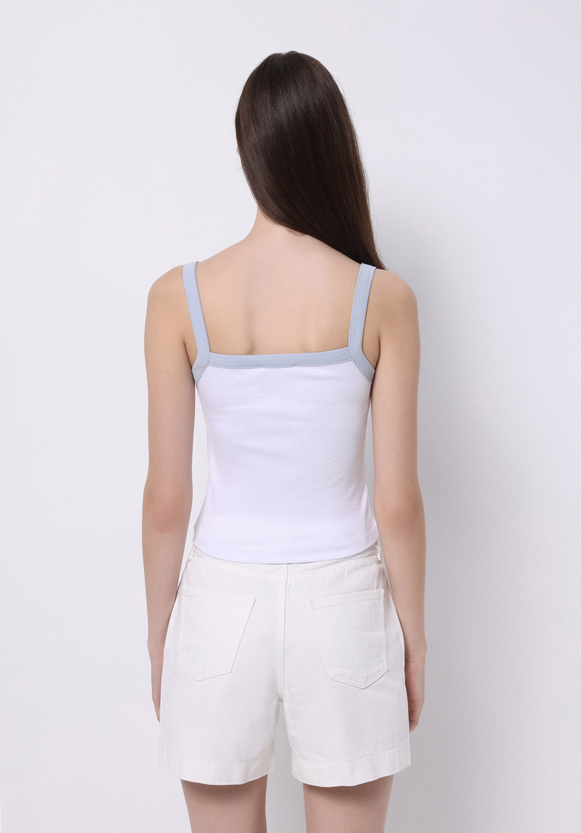 Afișați detalii pentru Maiou De Dama Alb Slim Fit  Cl1074340