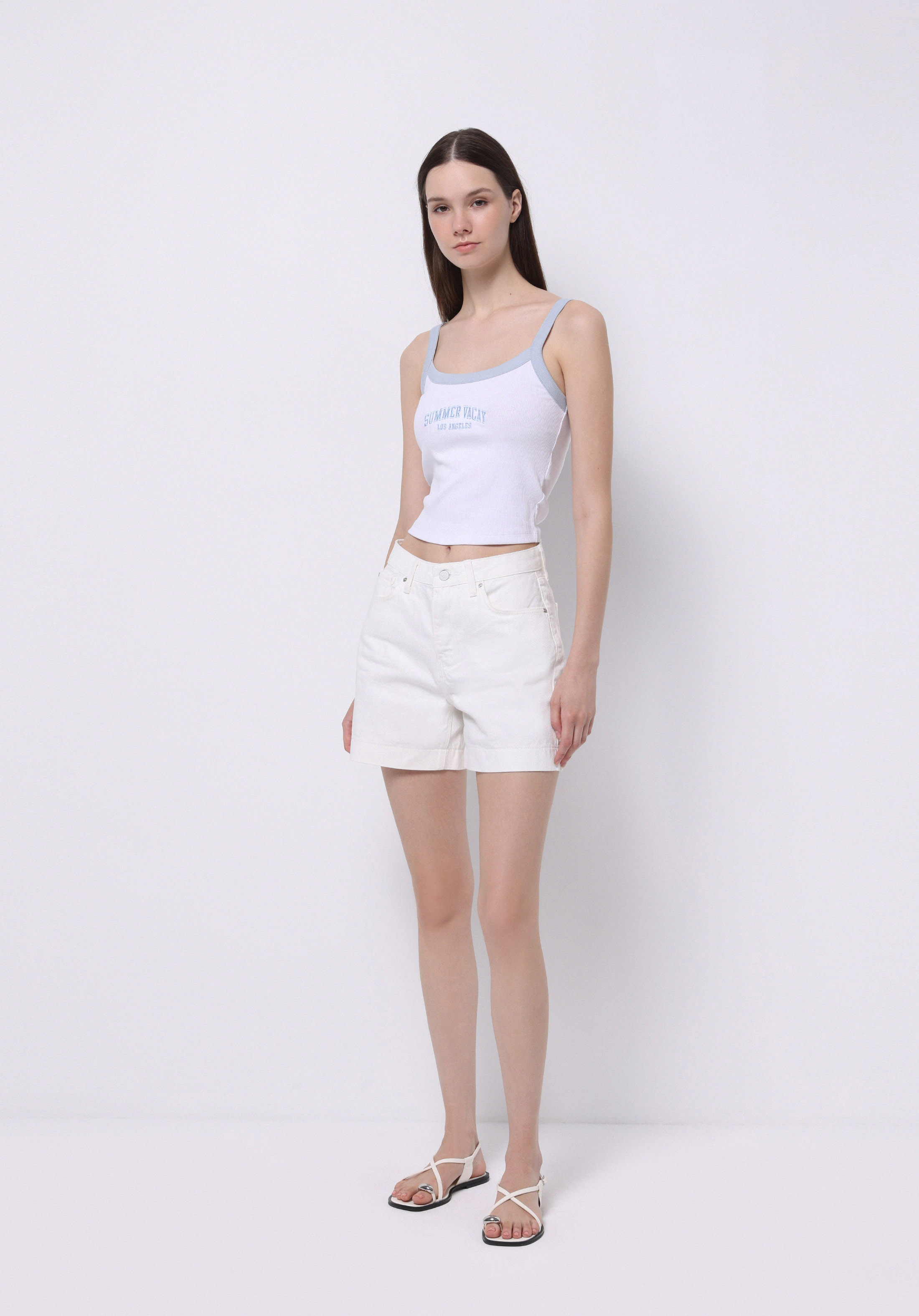 Afișați detalii pentru Maiou De Dama Alb Slim Fit  Cl1074340