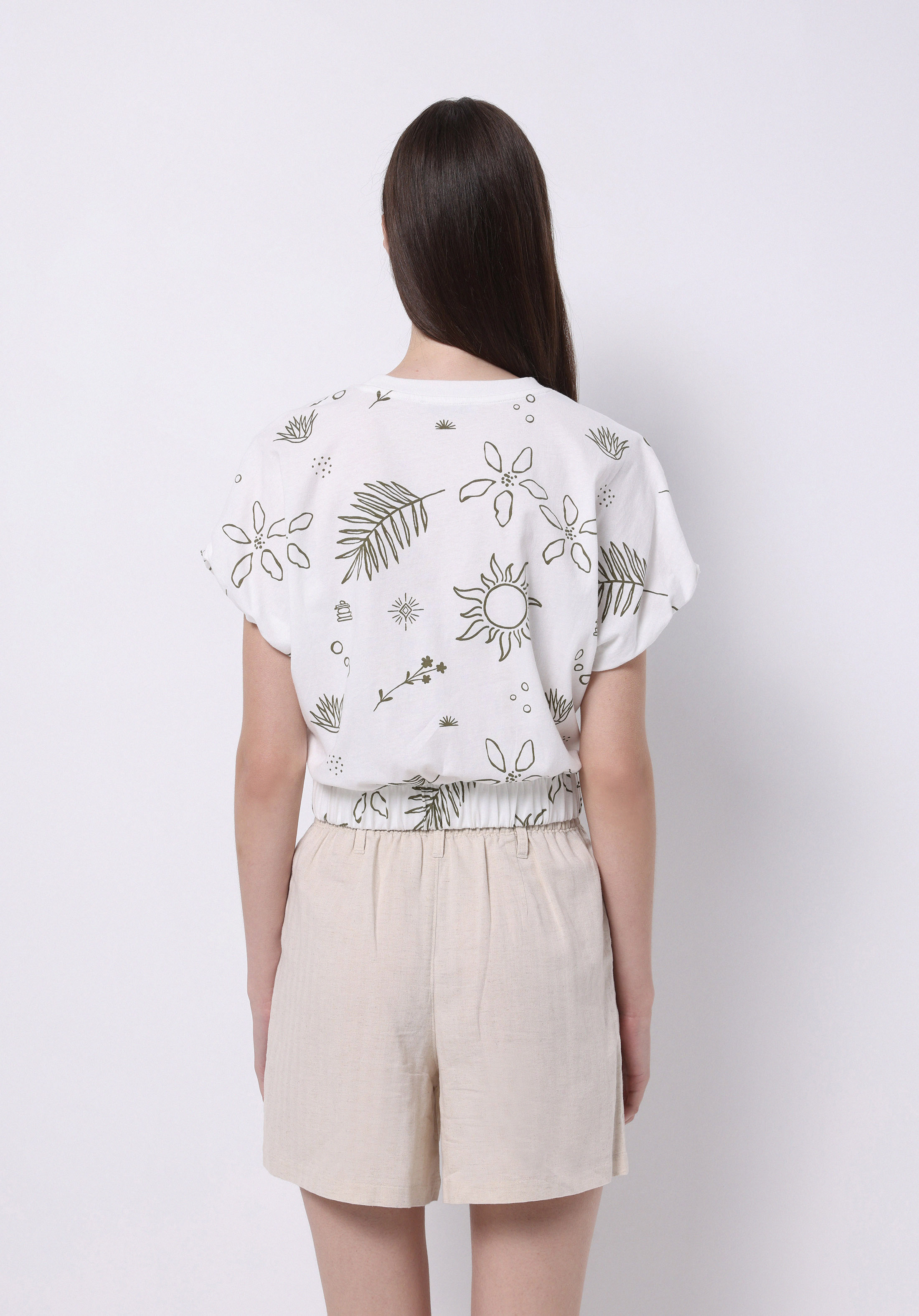 Afișați detalii pentru Bluza Cu Maneca Scurta De Dama Alb Regular Fit  Cl1074584