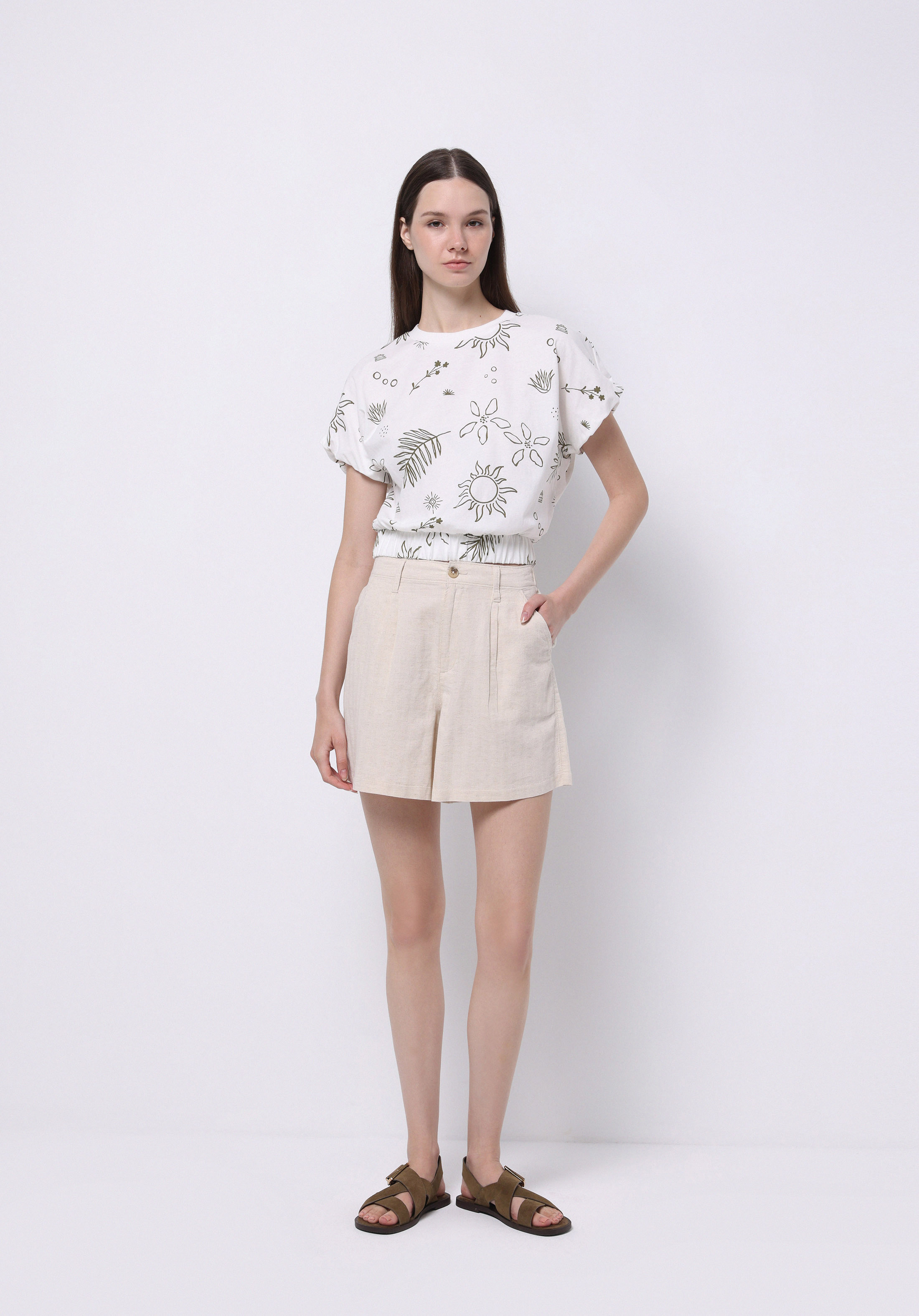 Afișați detalii pentru Bluza Cu Maneca Scurta De Dama Alb Regular Fit  Cl1074584