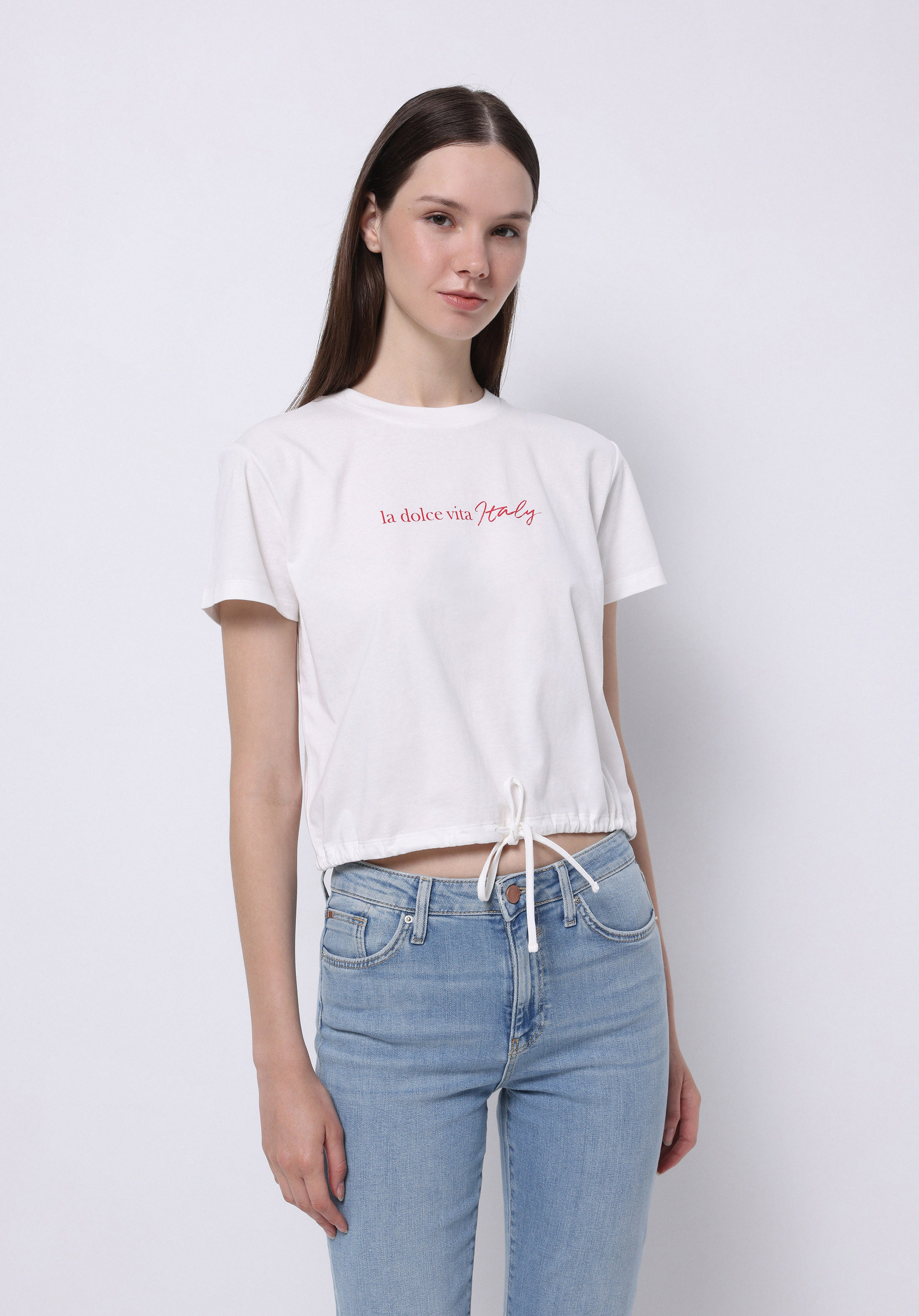 Afișați detalii pentru Bluza Cu Maneca Scurta De Dama Alb Regular Fit  Cl1074586