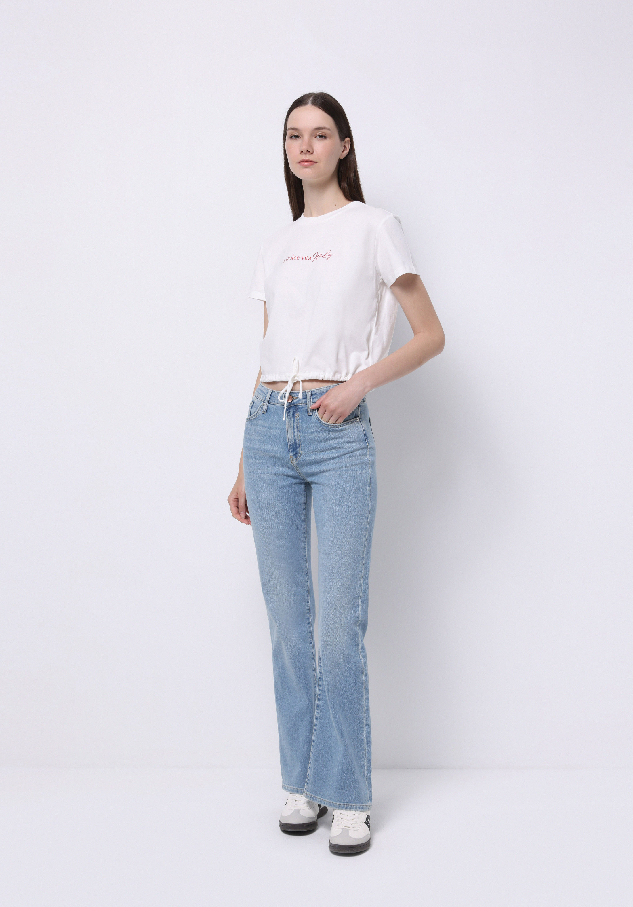 Afișați detalii pentru Bluza Cu Maneca Scurta De Dama Alb Regular Fit  Cl1074586