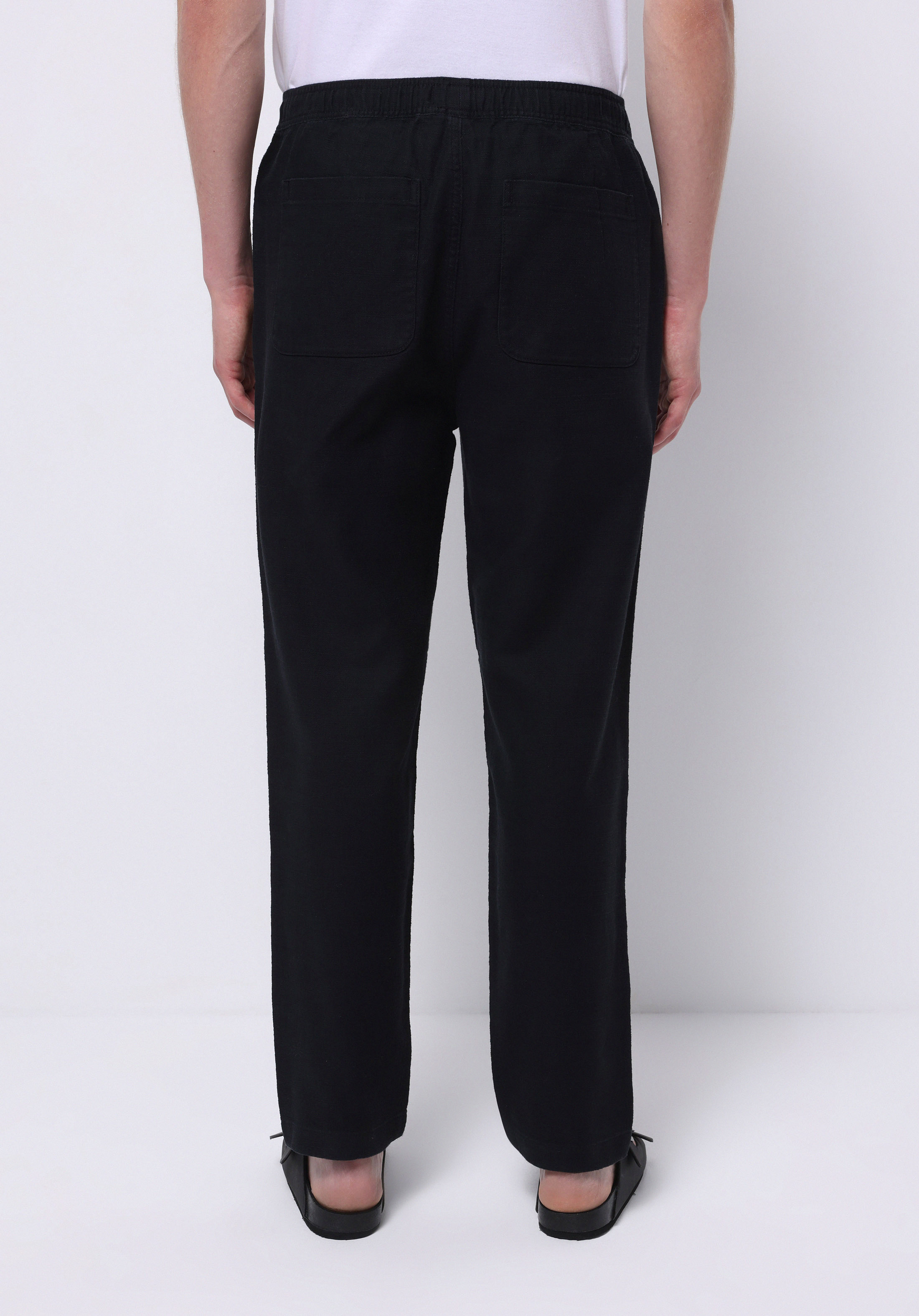 Afișați detalii pentru Pantaloni De Barbati Negru Regular Fit  Cl1073863