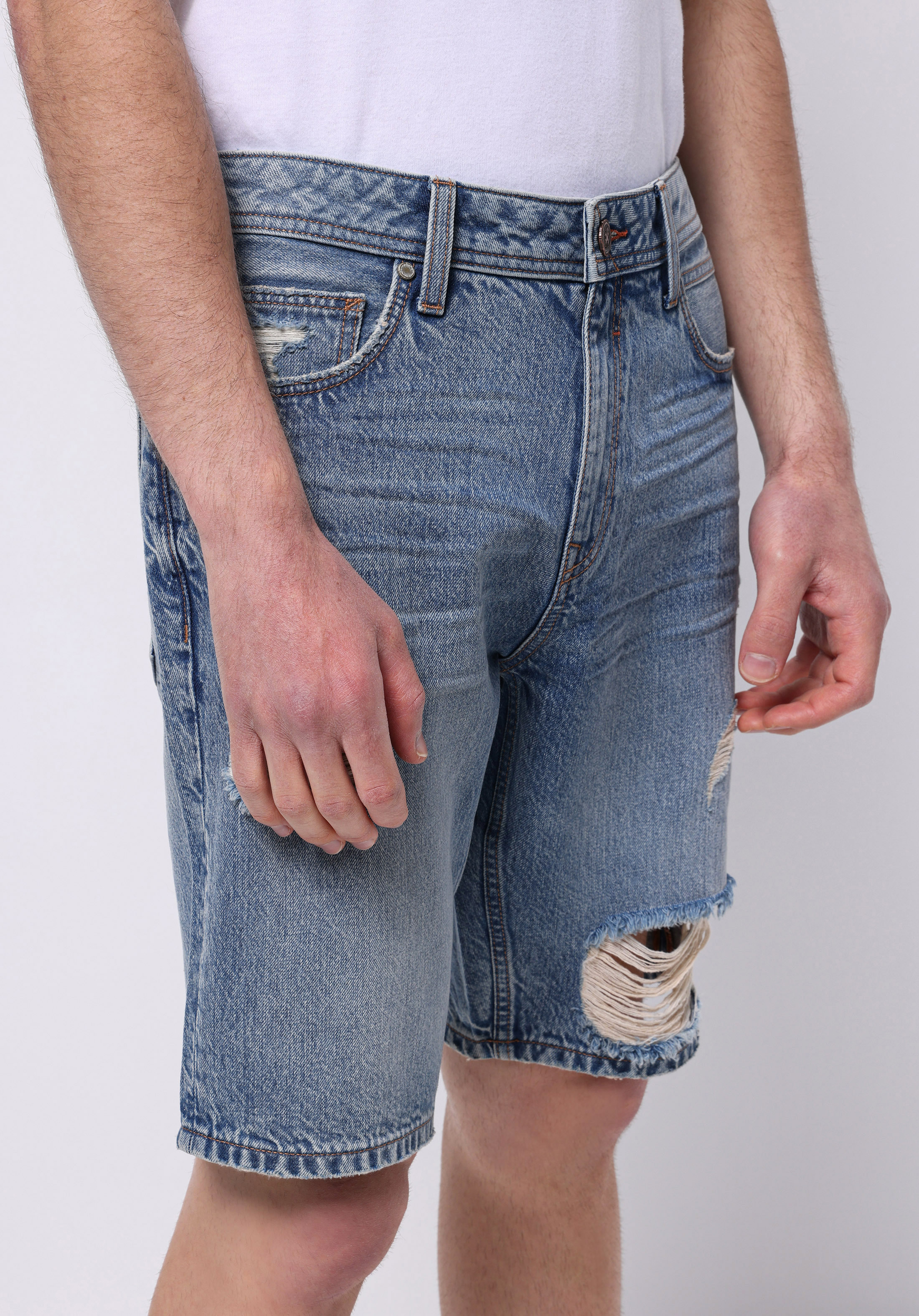 Afișați detalii pentru Short / Pantaloni Scurti De Barbati Denim Regular Fit  Cl1073801