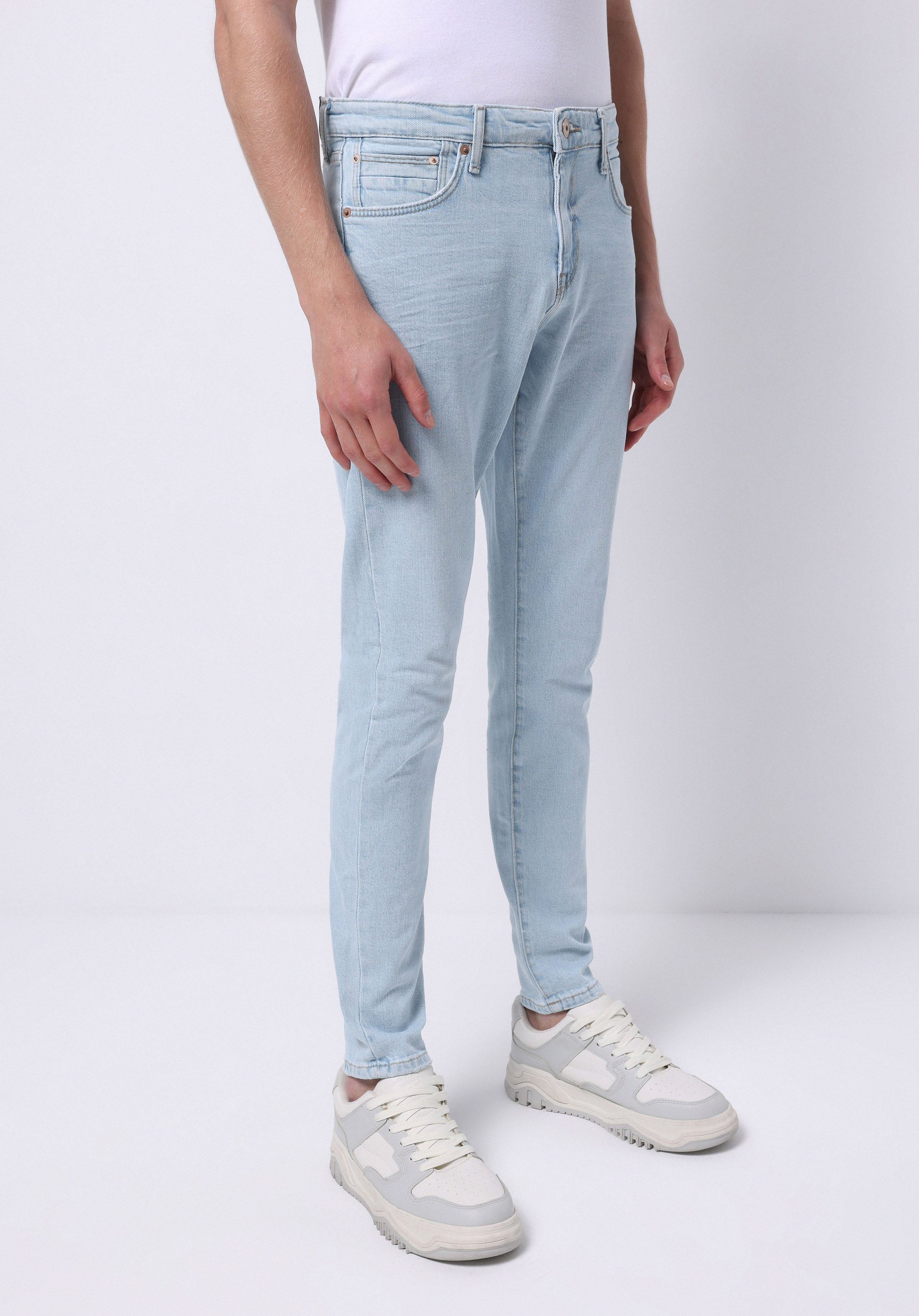 Afișați detalii pentru Blugi Slim Fit Indigo Pentru Bărbați