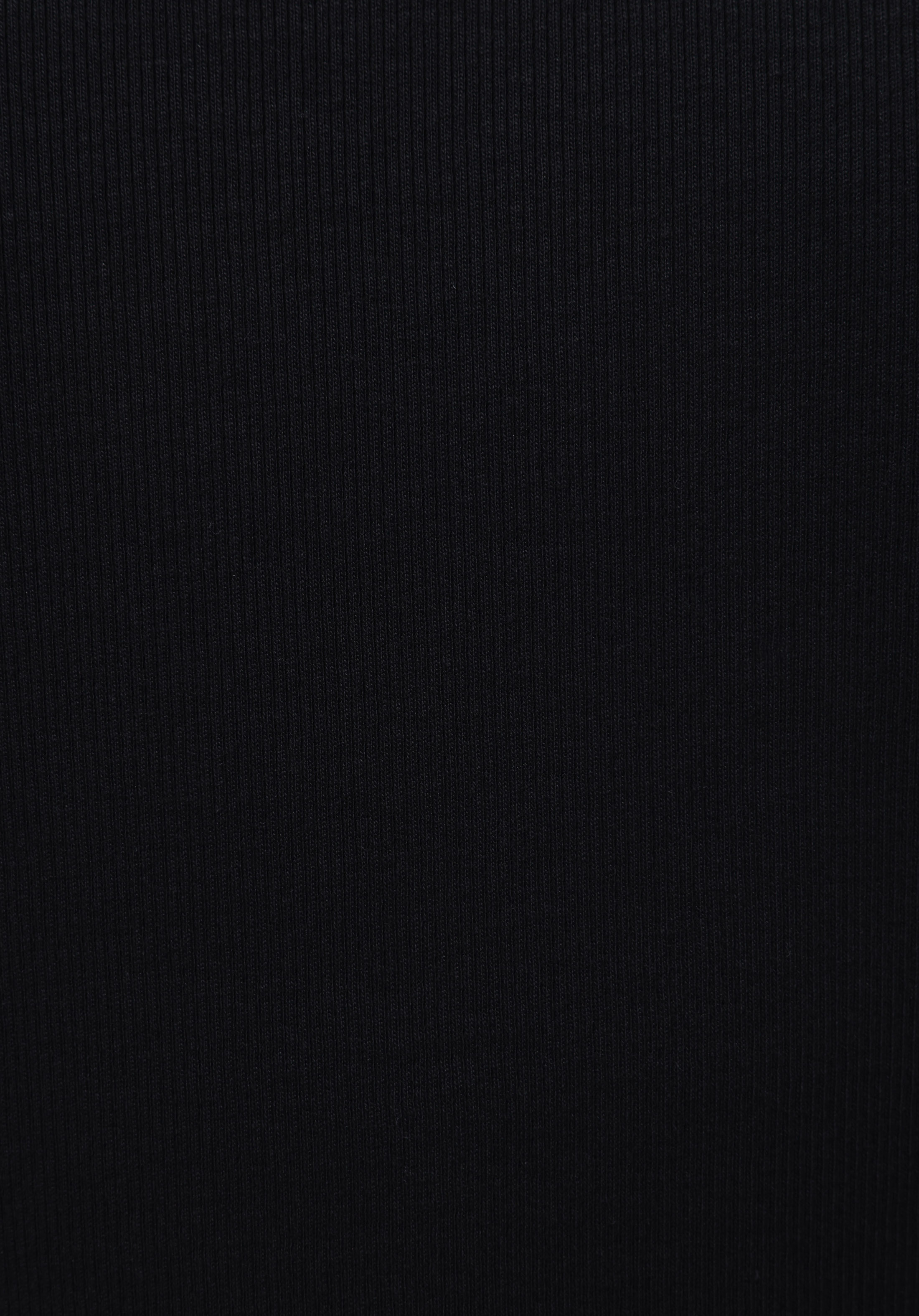 Afișați detalii pentru Slim Fit Half Turtleneck Drept Bărbați Negru Tricou Cu Mânecă Lungă