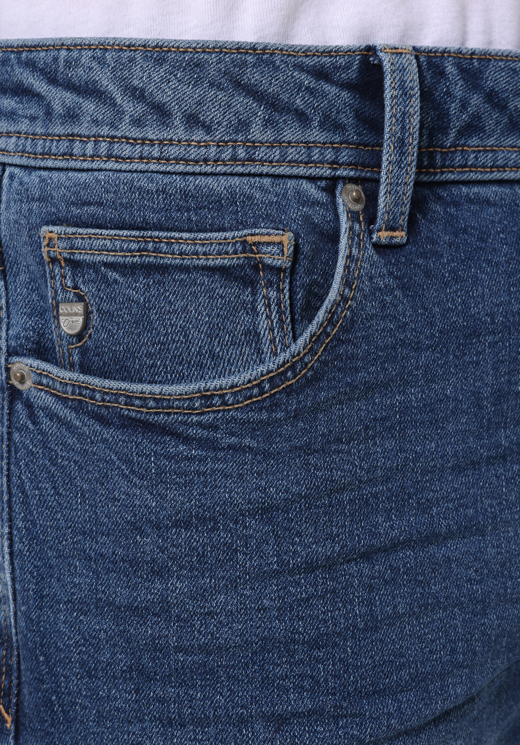 Afișați detalii pentru Pantaloni De Barbati Albastru Regular Fit 045 David Cl1076528