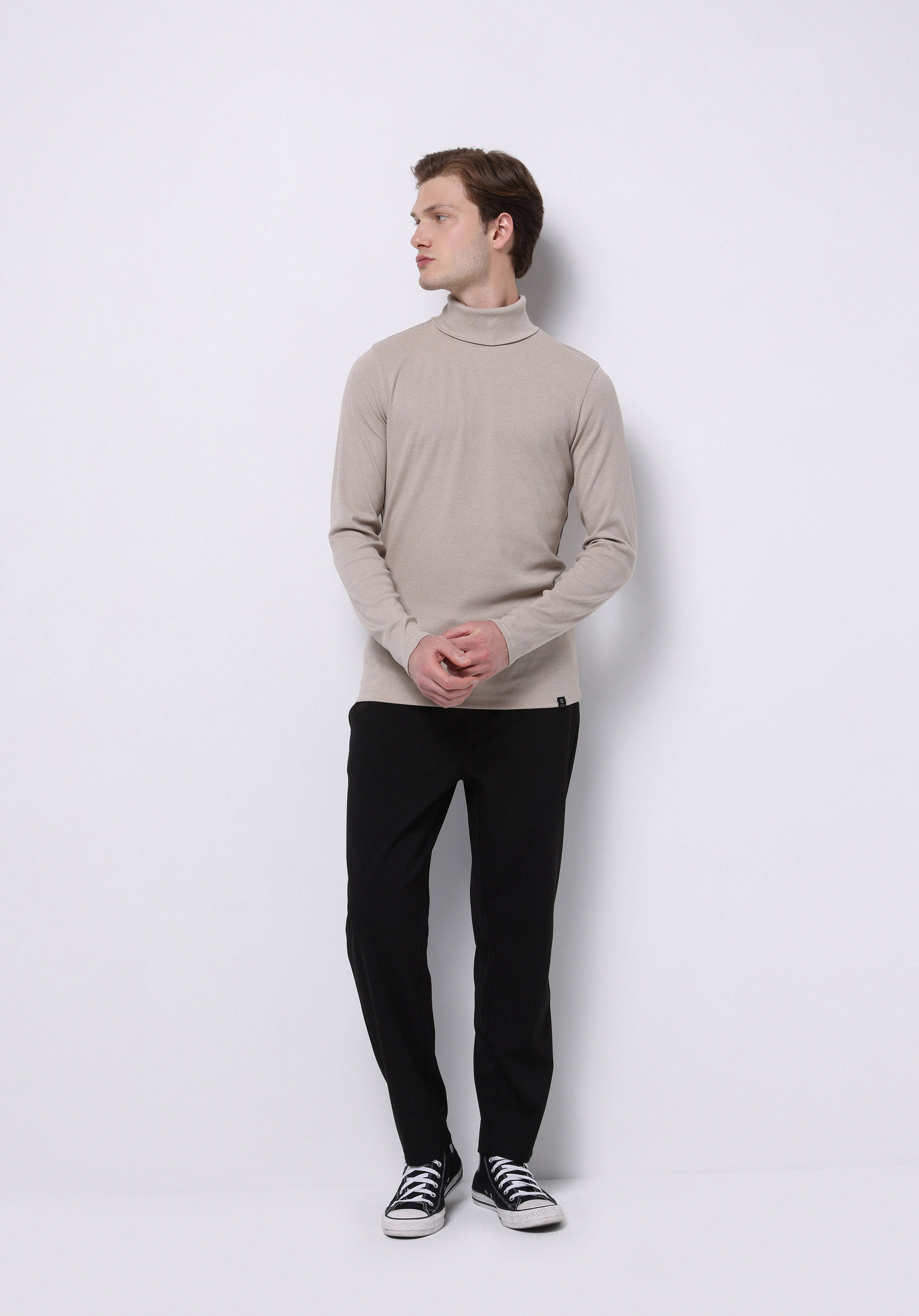 Afișați detalii pentru Tricou Cu Maneca Lunga De Barbati  Slim Fit  Cl1049854