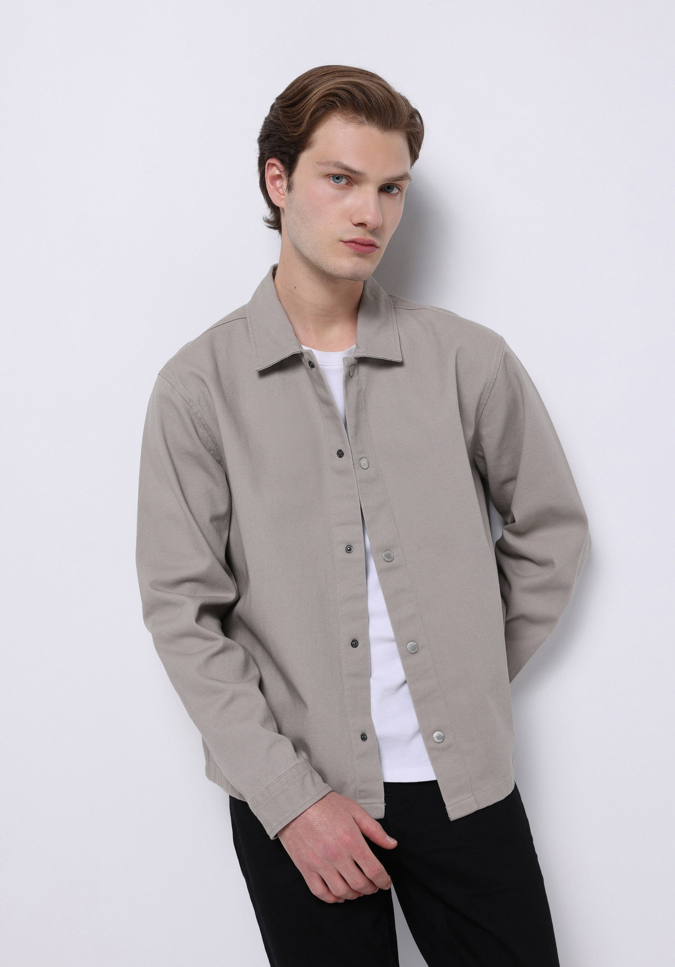 Afișați detalii pentru Jachetă De Barbati Bej Crop Fit  Cl1075308