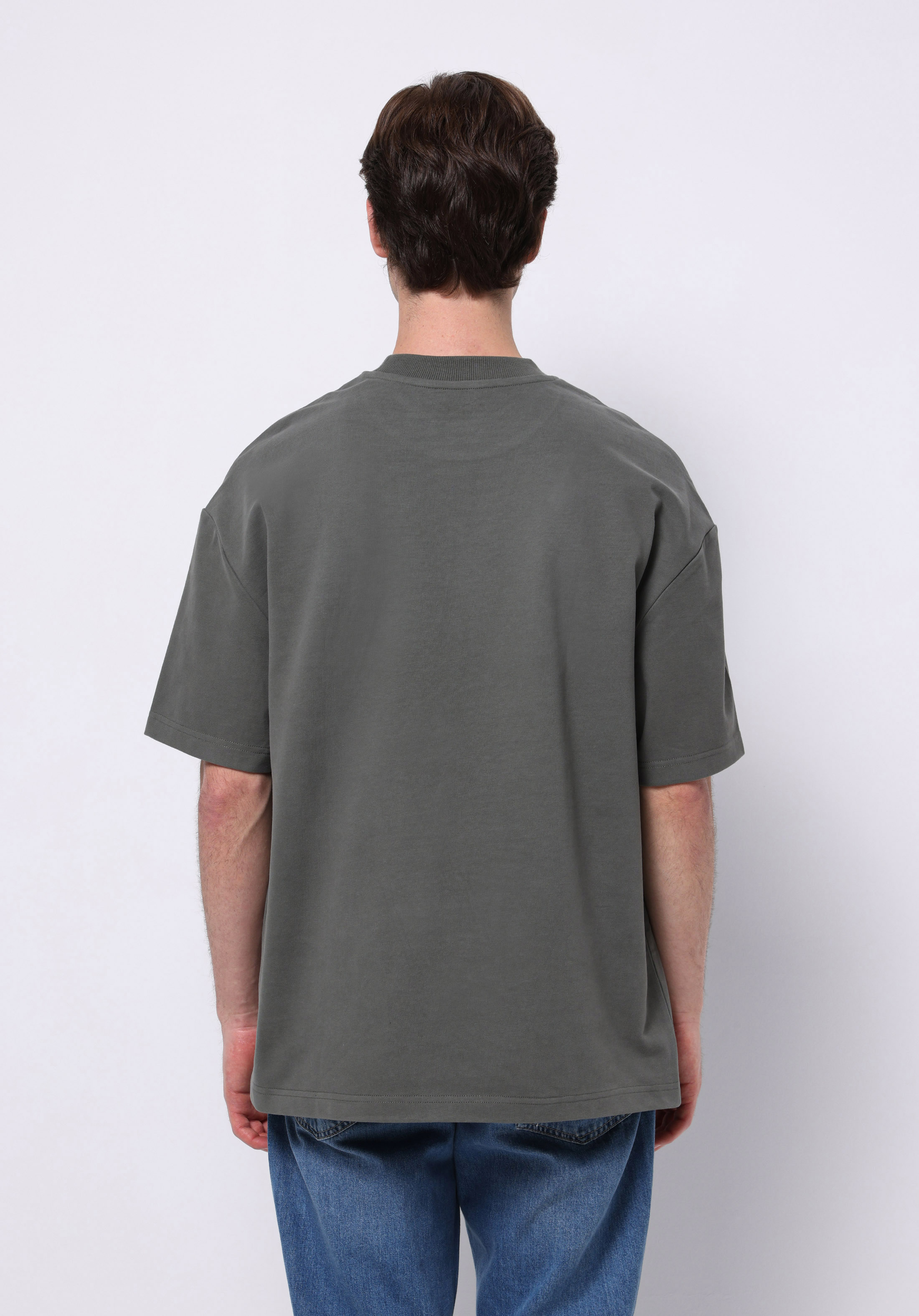 Afișați detalii pentru Tricou Cu Maneca Scurta De Barbati Verde Oversize Fit  Cl1075385