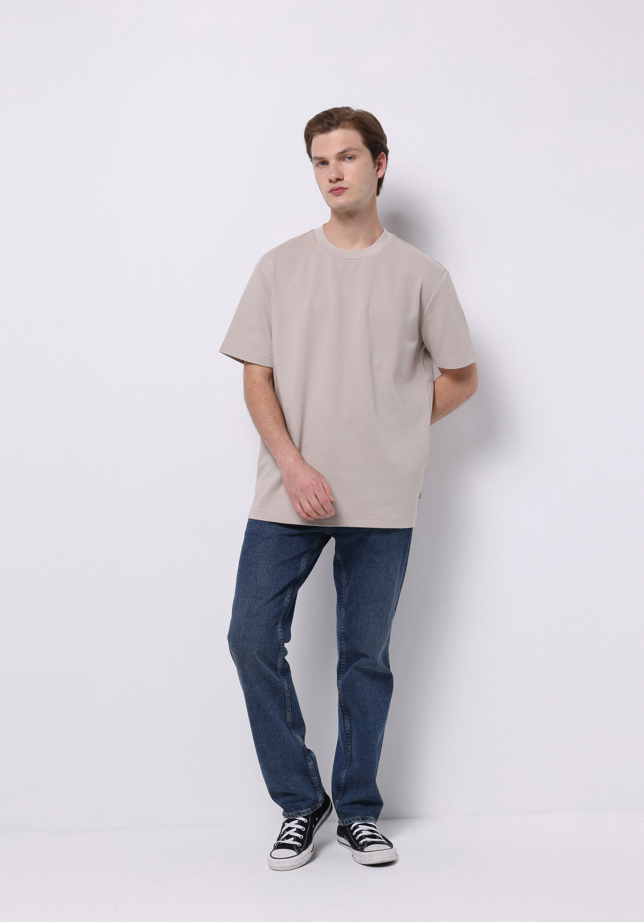 Afișați detalii pentru Tricou Cu Maneca Scurta De Barbati Alb Comfort Fit  Cl1075841