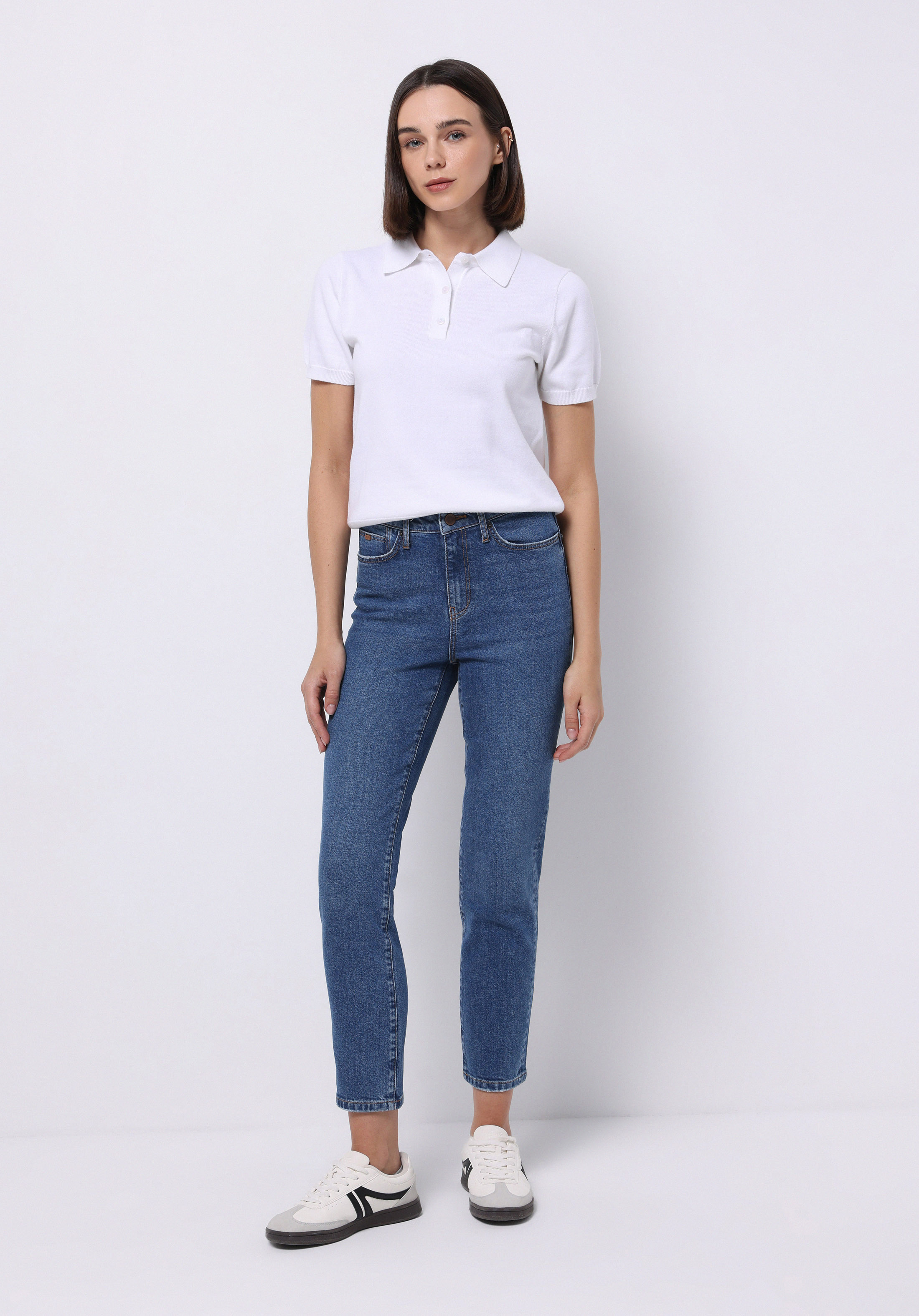Afișați detalii pentru Pantaloni De Dama Albastru Slim Fit 703 Carla Cl1075957