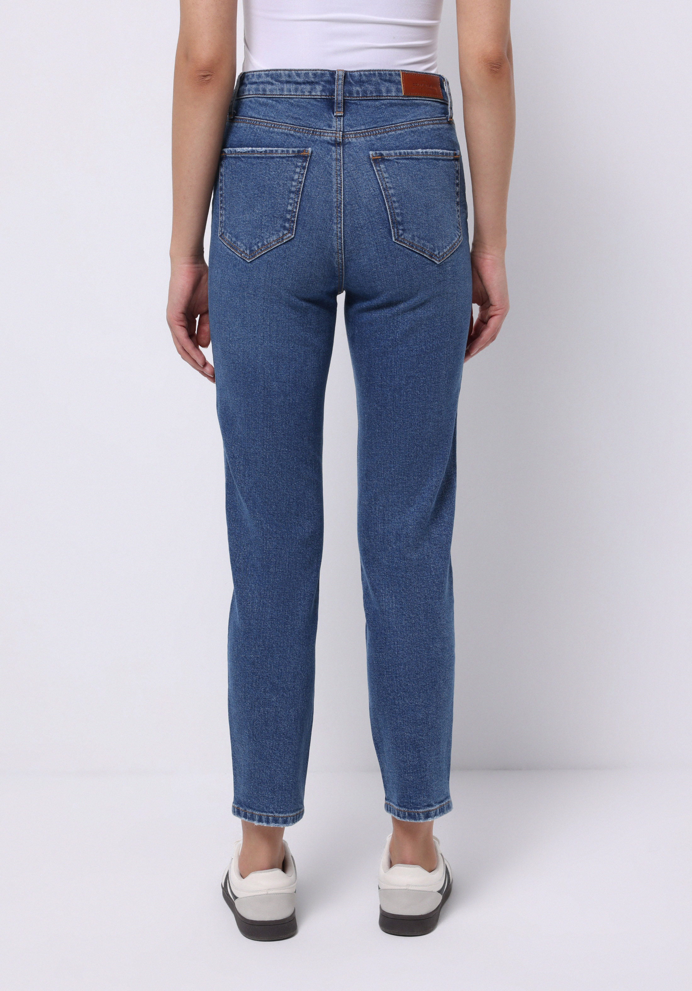 Afișați detalii pentru Pantaloni De Dama Albastru Slim Fit 703 Carla Cl1075957
