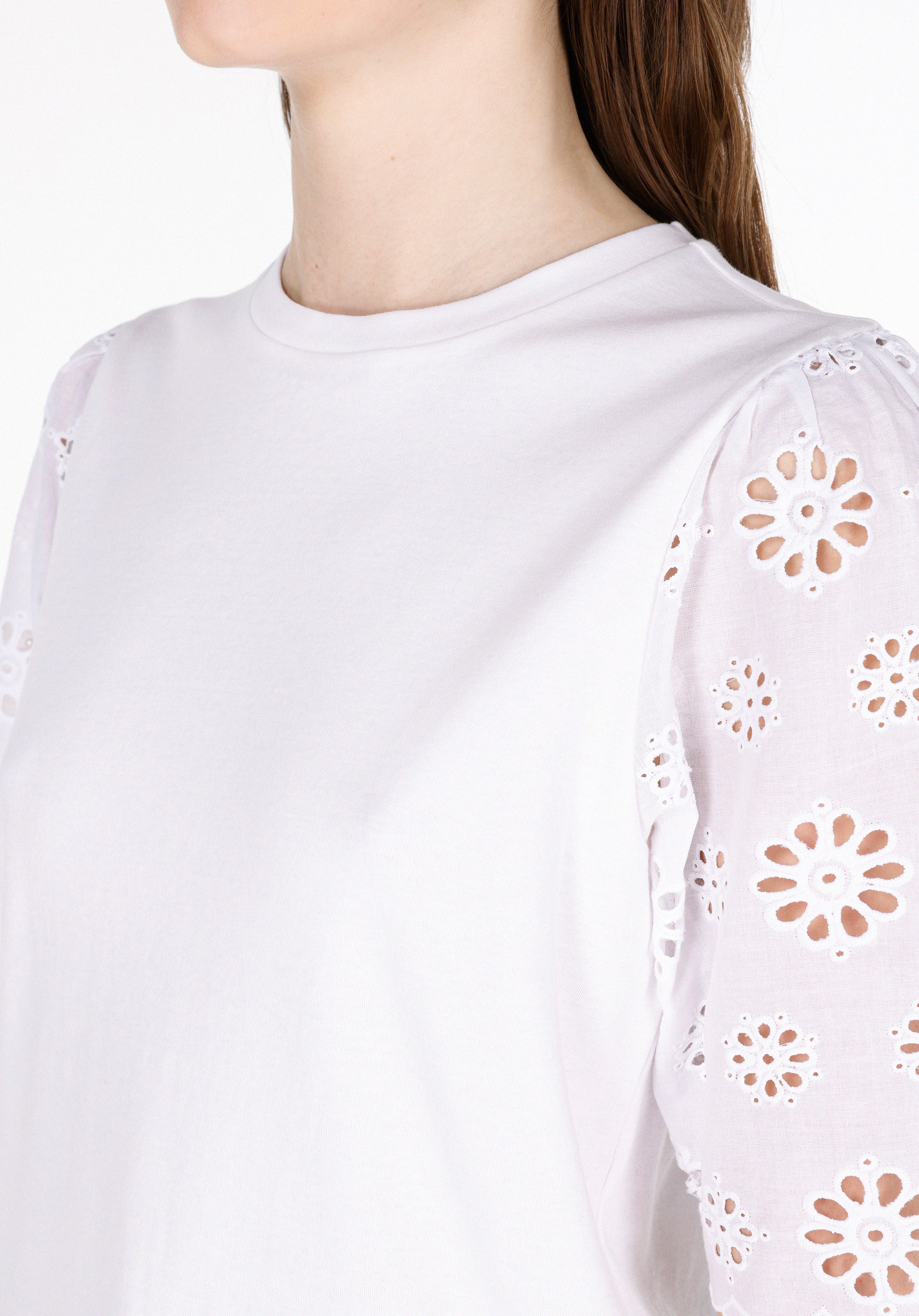 Afișați detalii pentru Bluza Cu Maneca Scurta De Dama Alb Regular Fit  Cl1073350