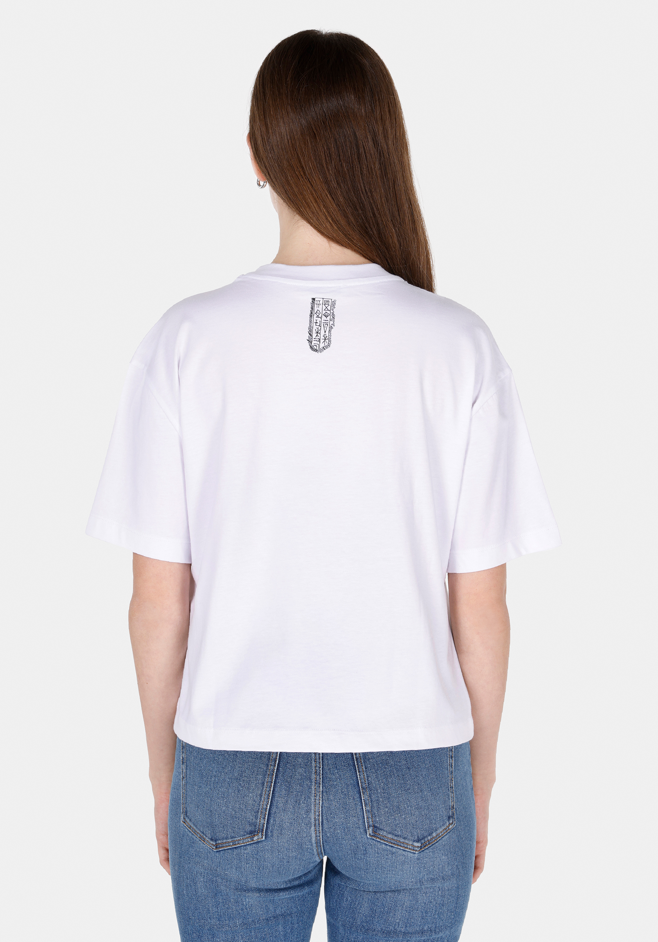 Afișați detalii pentru Tricou Cu Maneca Scurta De Dama Alb Regular Fit  Cl1072193