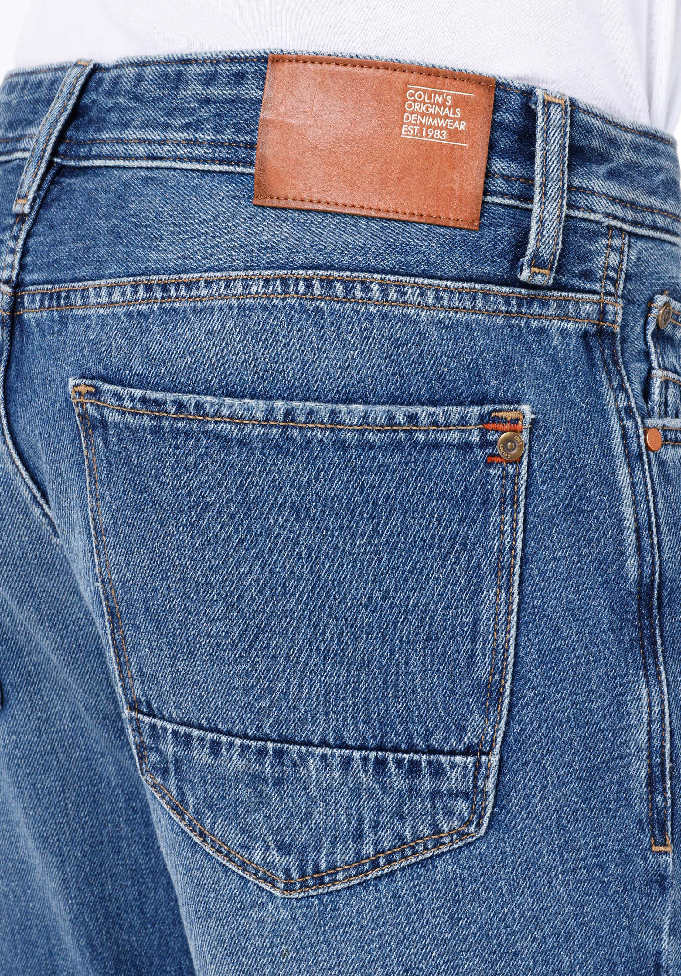 Afișați detalii pentru Regular Fit Mid Waist Slim Leg Blugi İndigo Pentru Bărbați