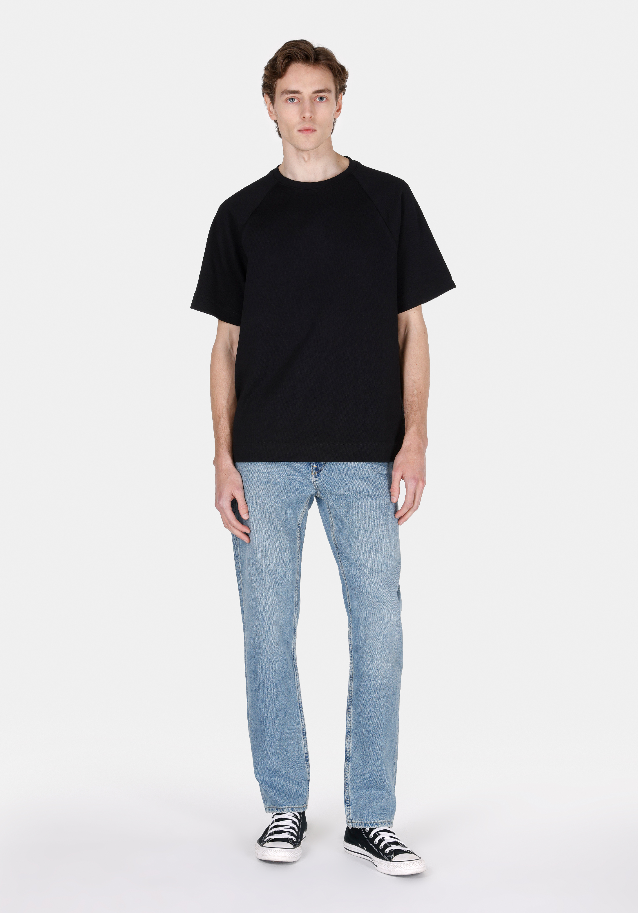 Afișați detalii pentru Regular Fit Talie Medie Picior Drept Blugi Din Denim Pentru Bărbați