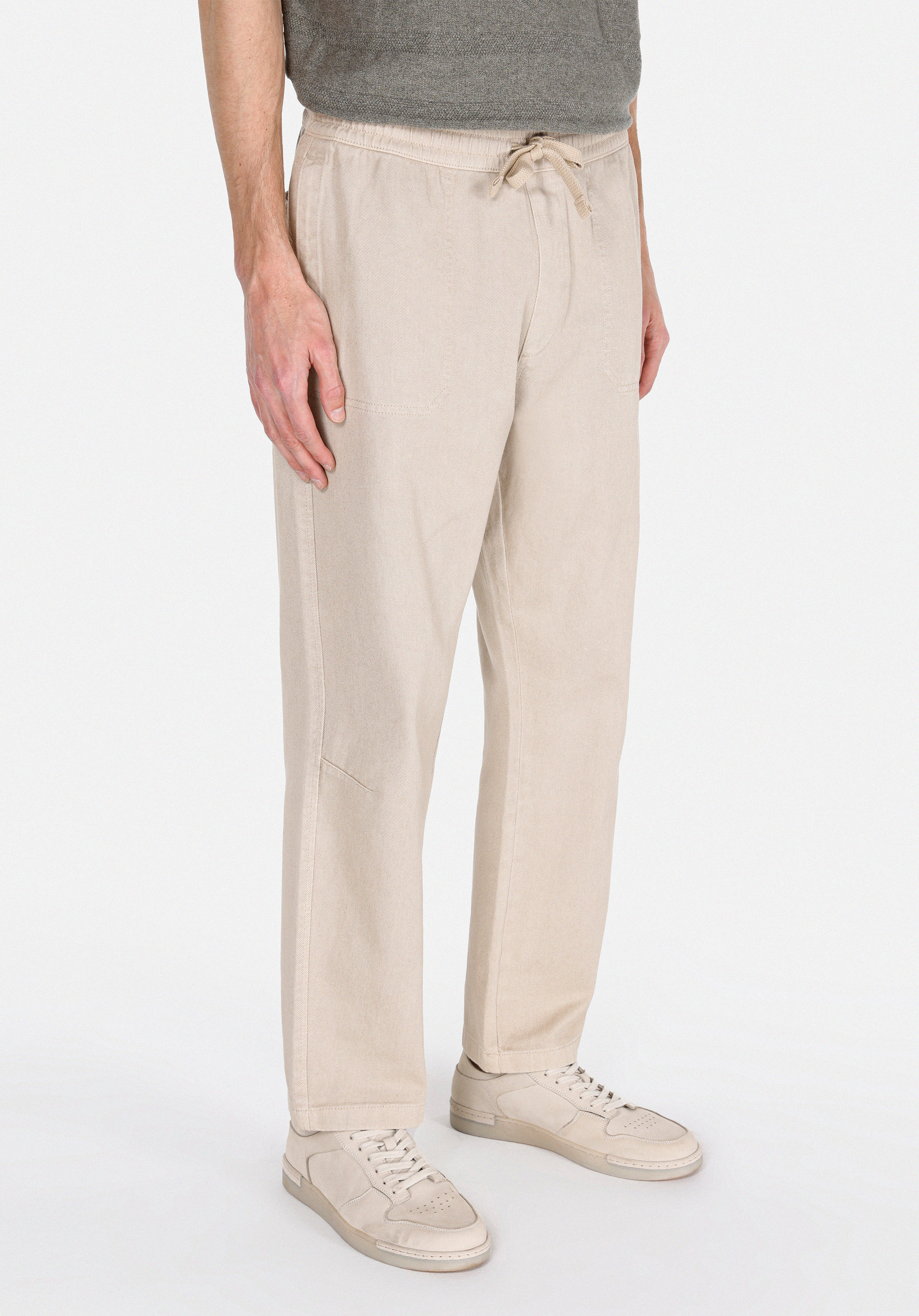 Afișați detalii pentru Pantaloni De Barbati Bej Relaxed Fit  Cl1073993
