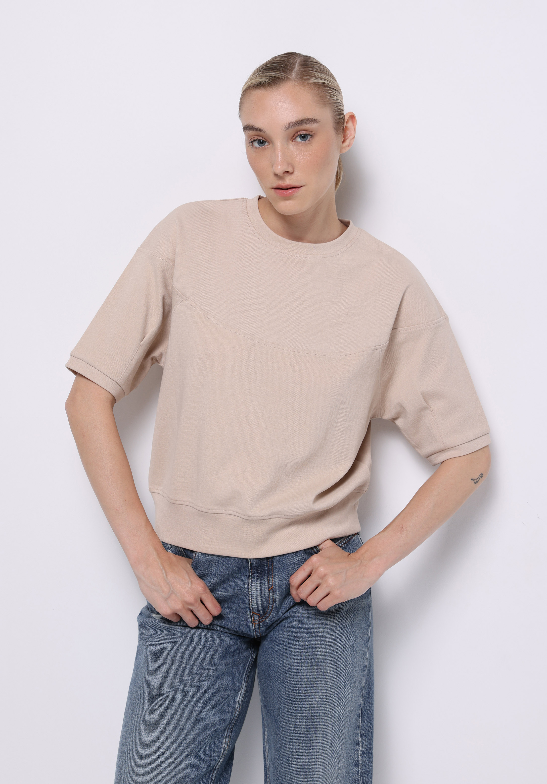 Afișați detalii pentru Hanorac / Bluza De Dama Bej Regular Fit  Cl1075451