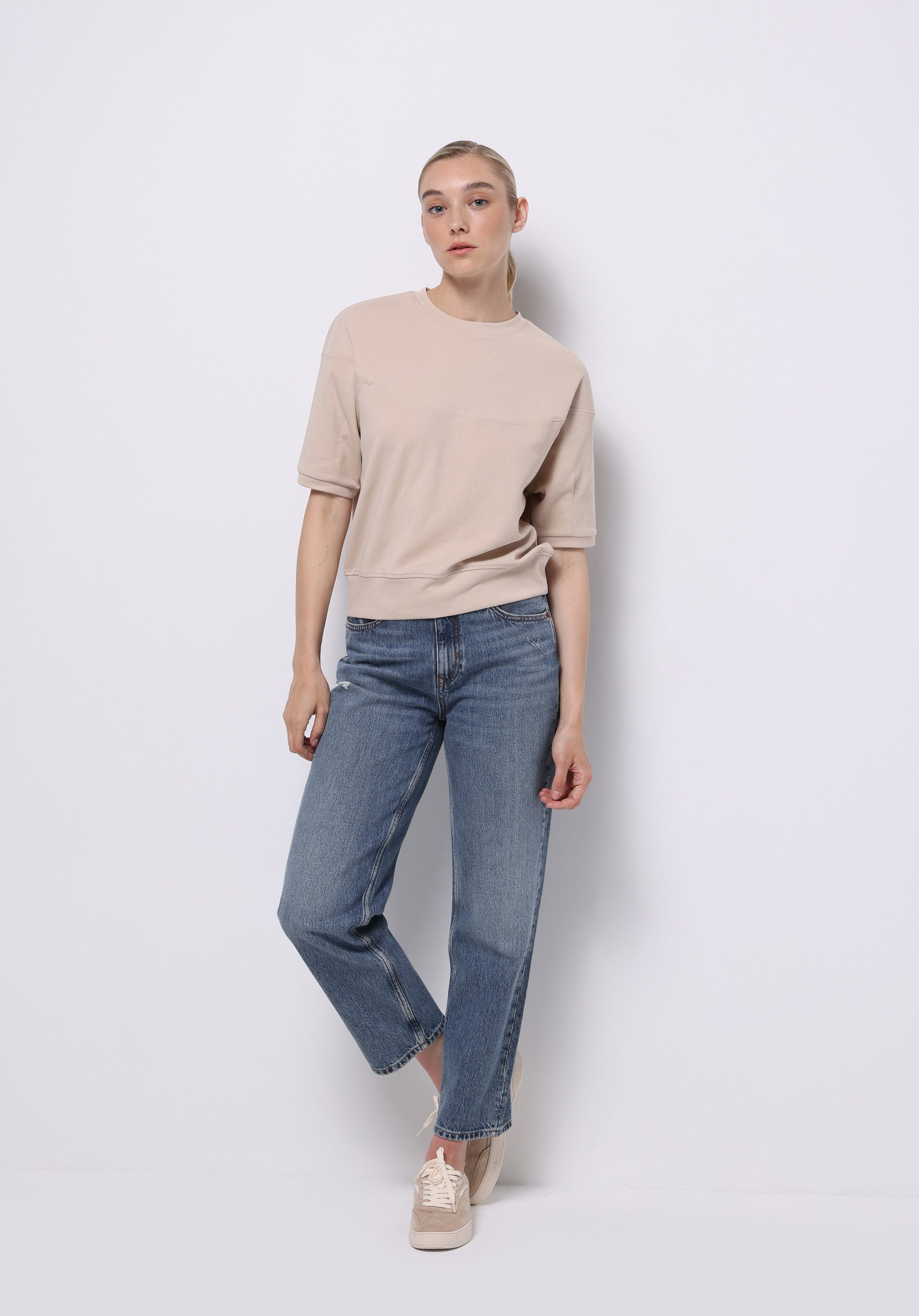 Afișați detalii pentru Hanorac / Bluza De Dama Bej Regular Fit  Cl1075451