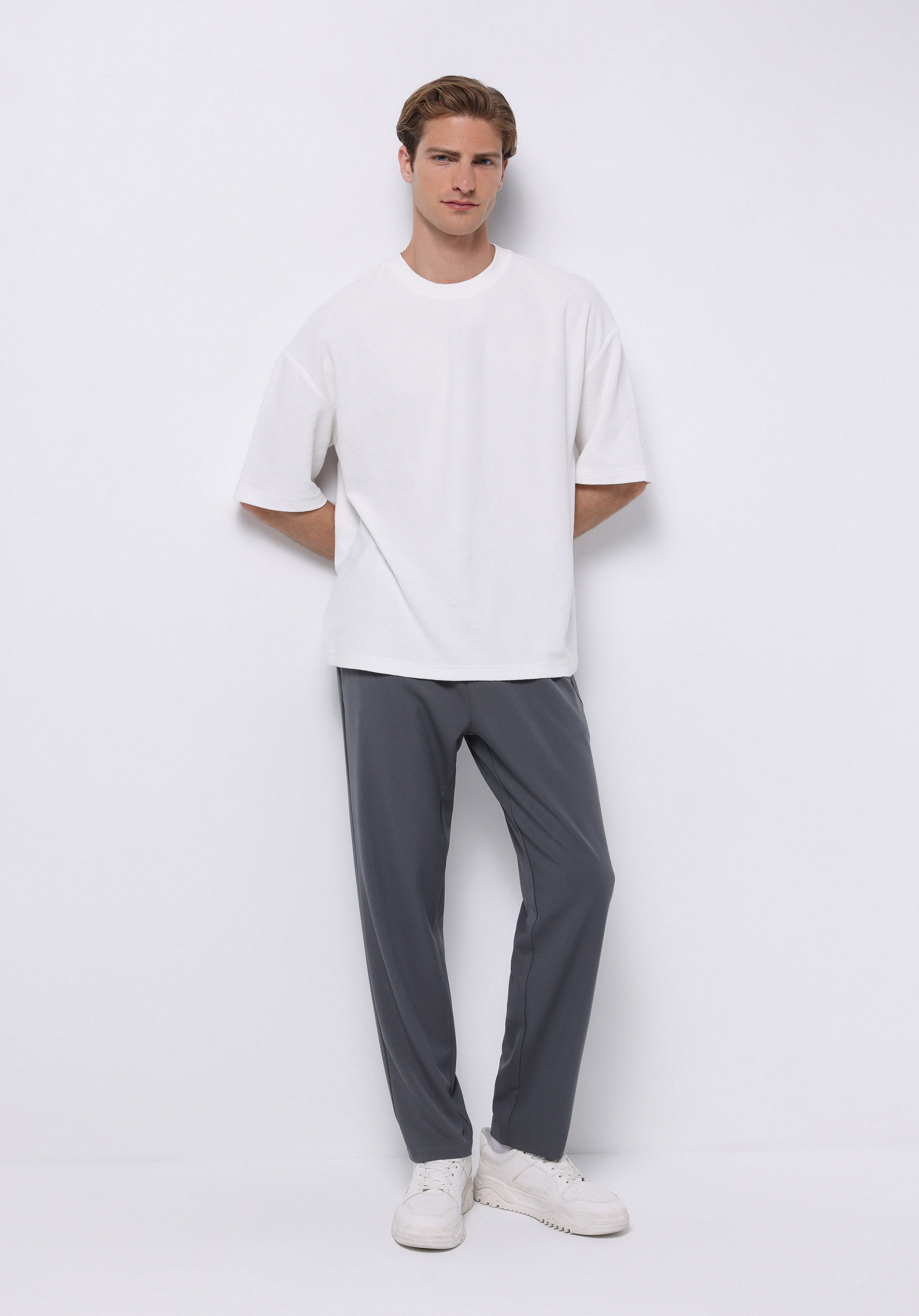Afișați detalii pentru Pantaloni De Barbati Antracit Regular Fit  Cl1075740