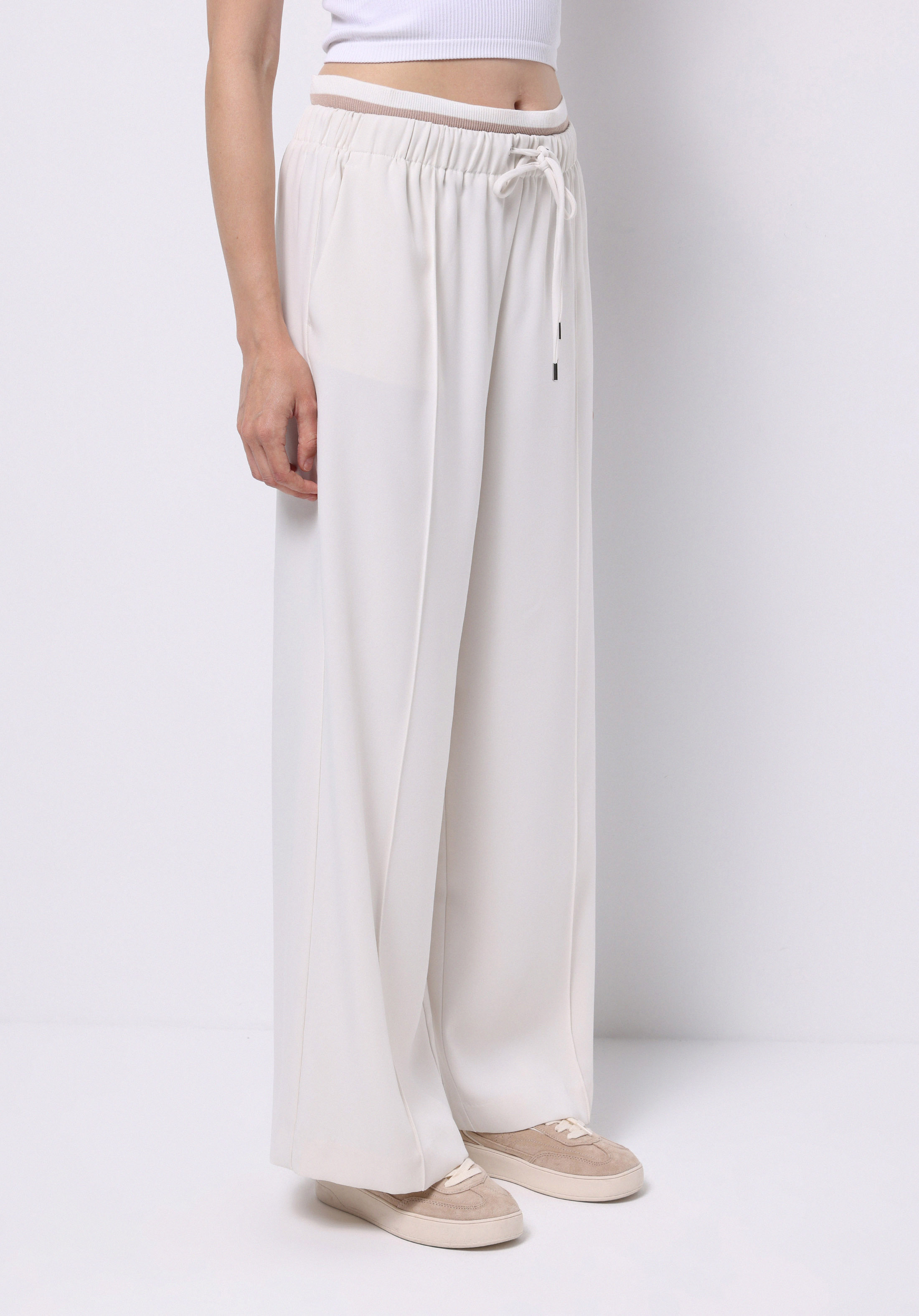 Afișați detalii pentru Pantaloni De Dama Ecru Regular Fit  Cl1075595
