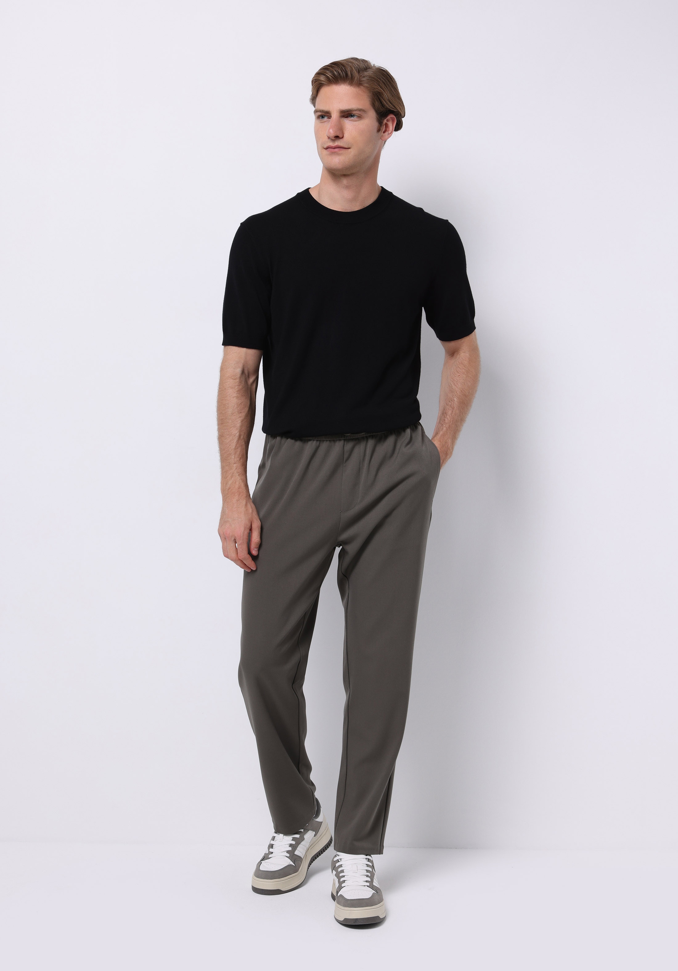 Afișați detalii pentru Pantaloni De Barbati Verde Regular Fit  Cl1075740