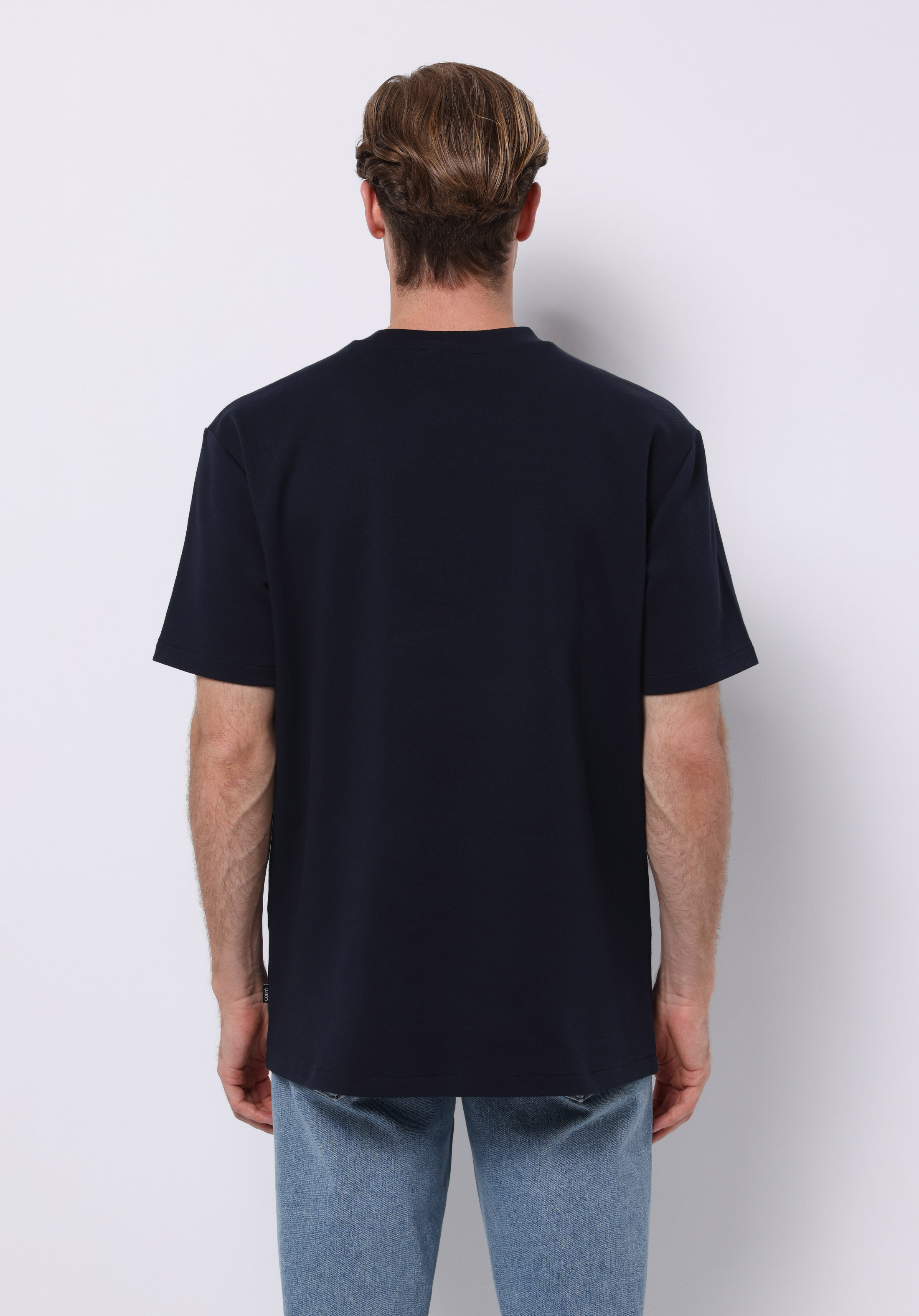 Afișați detalii pentru Tricou Cu Maneca Scurta De Barbati Albastru Marin Comfort Fit  Cl1075841