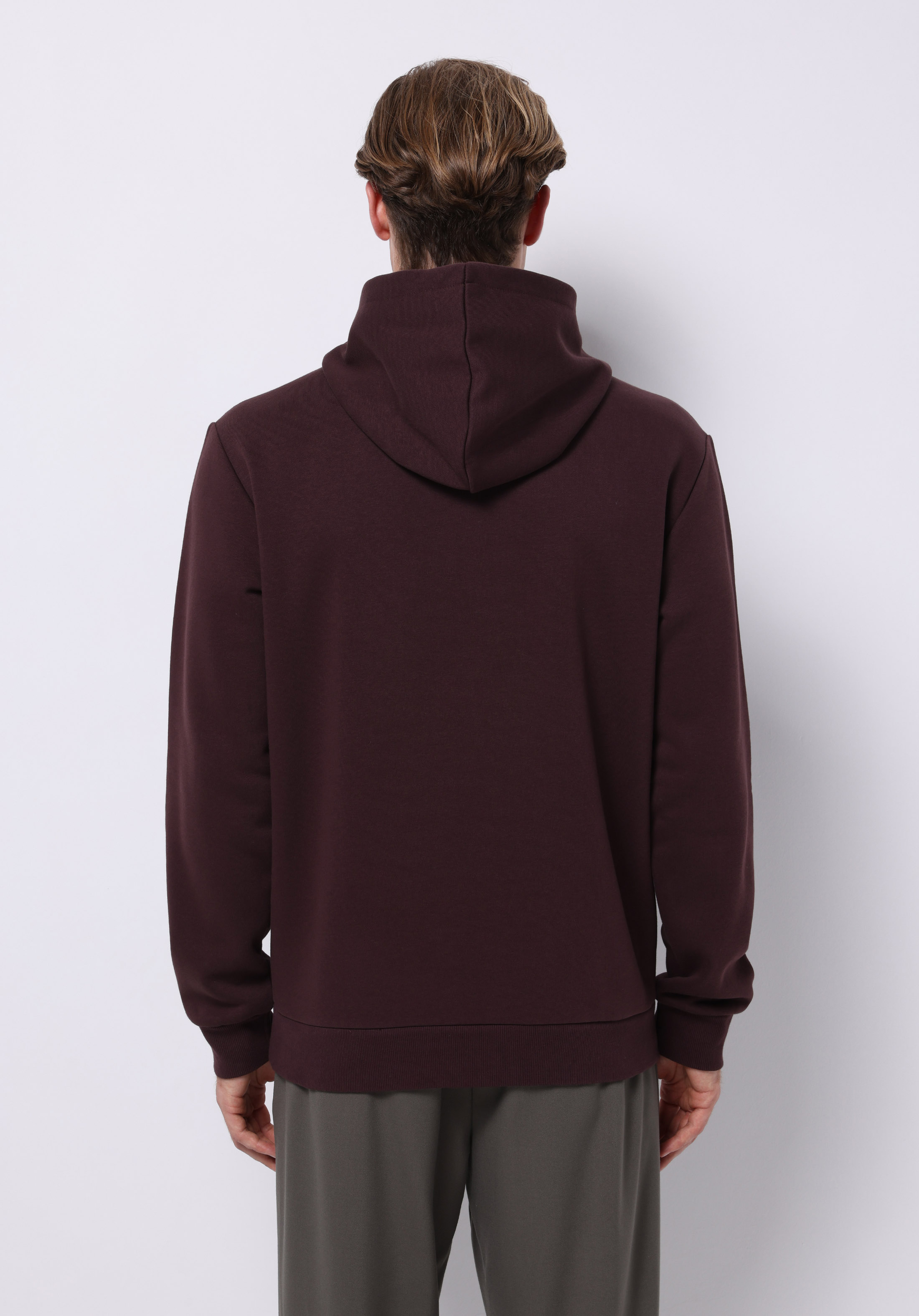 Afișați detalii pentru Hanorac / Bluza De Barbati Bordo Regular Fit  Cl1076340