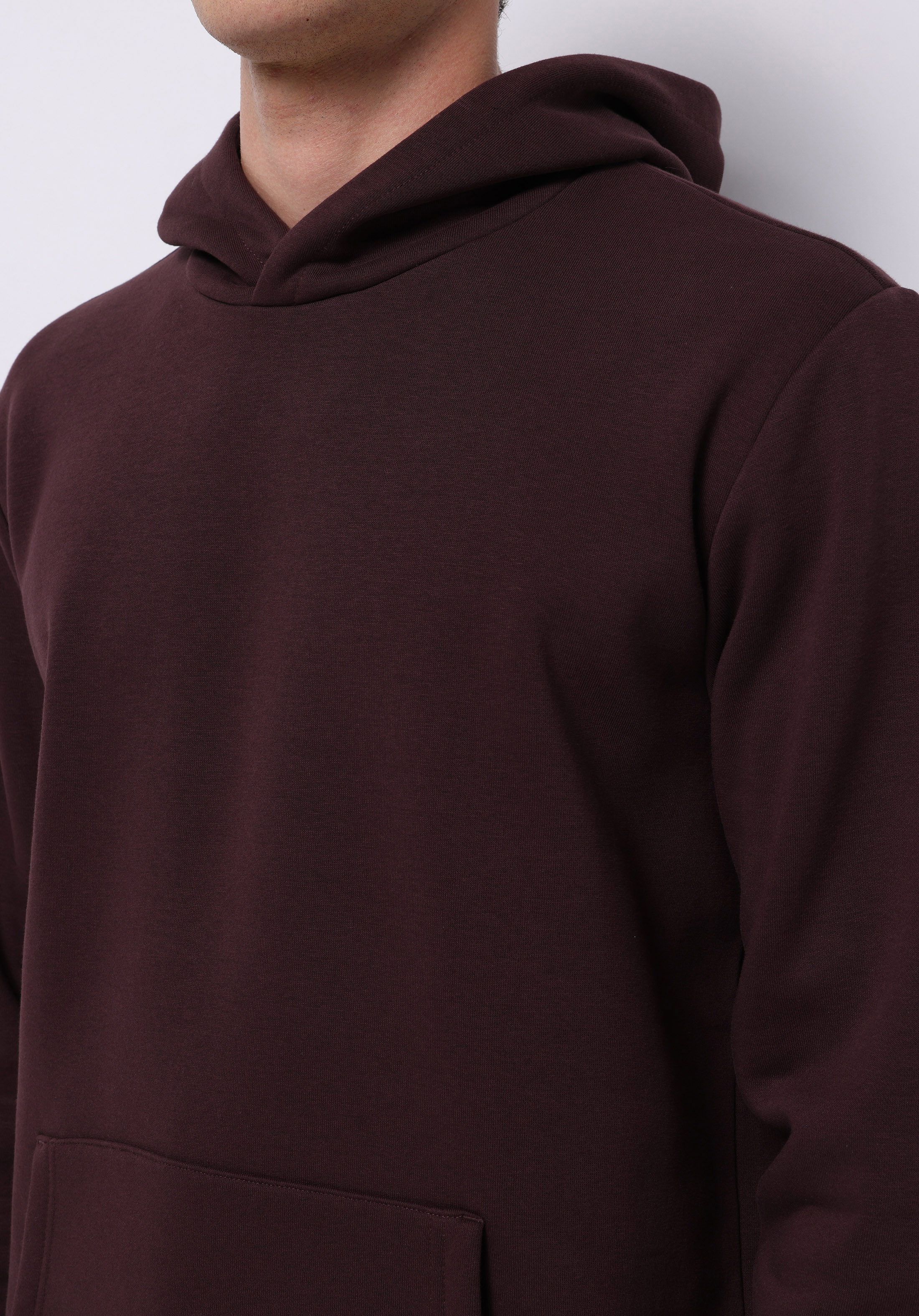 Afișați detalii pentru Hanorac / Bluza De Barbati Bordo Regular Fit  Cl1076340