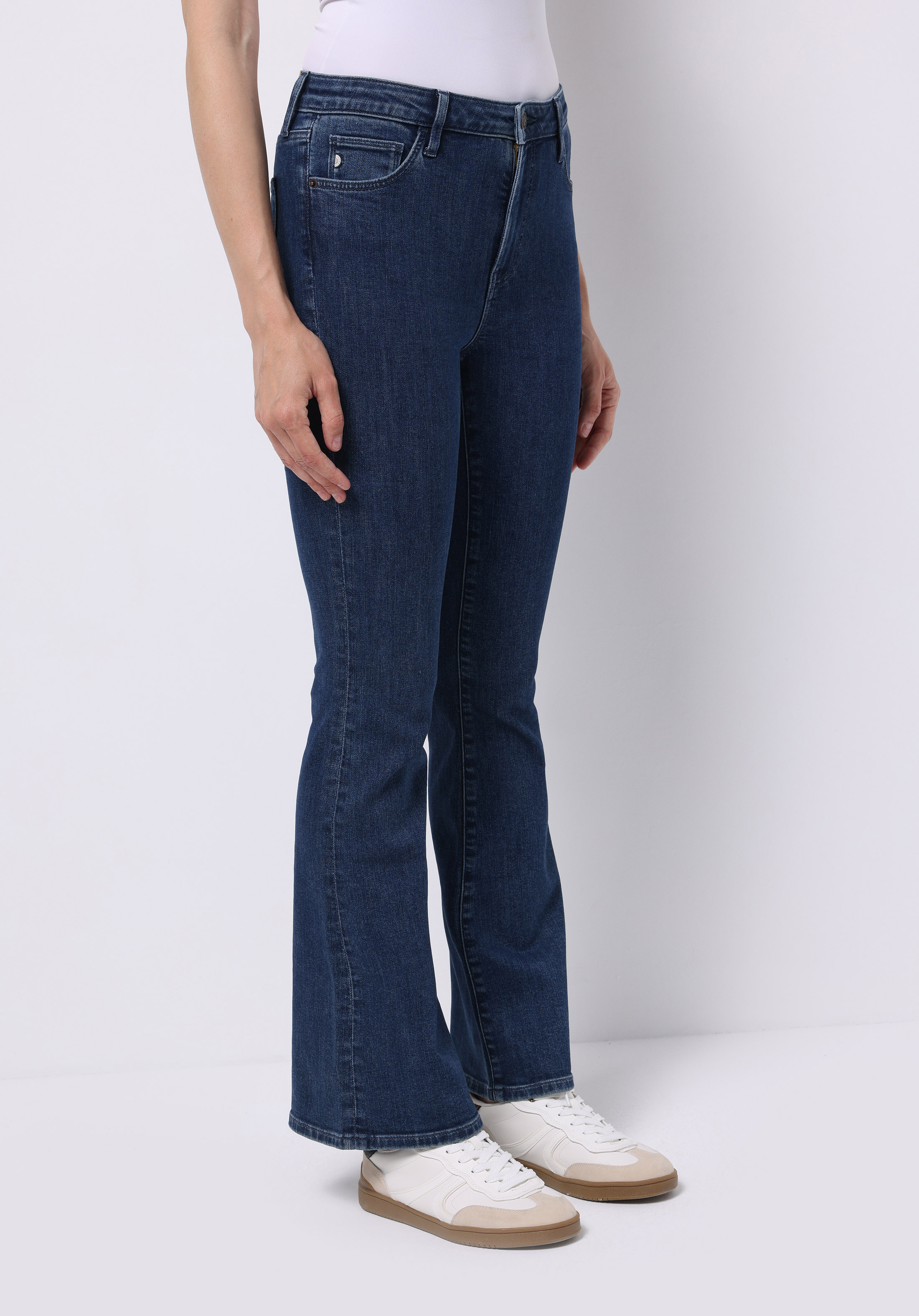 Afișați detalii pentru Pantaloni De Dama Albastru Inchis Slim Fit  Cl1076572