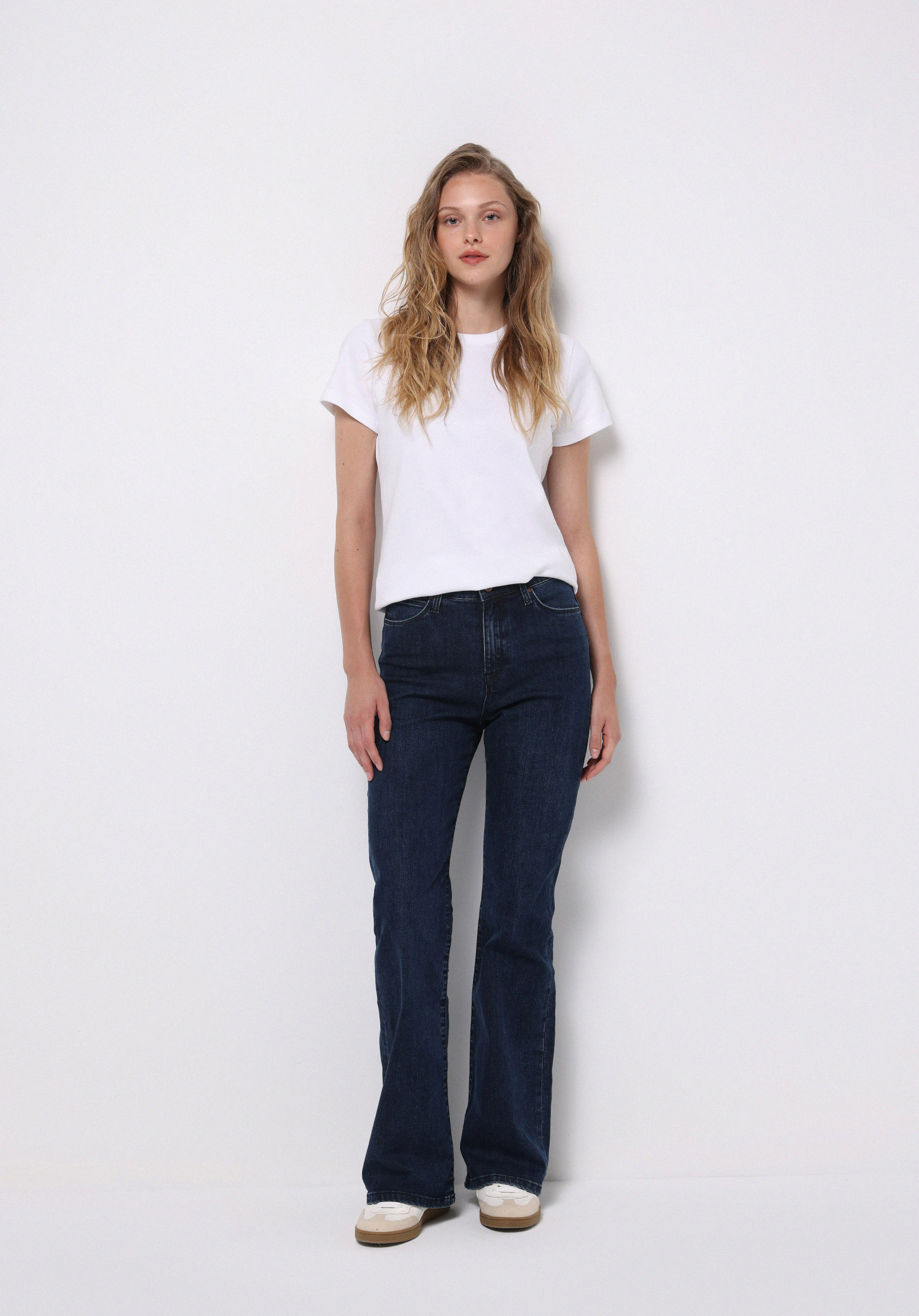 Afișați detalii pentru Pantaloni De Dama Albastru Marin Regular Fit 791 Monica Cl1076743