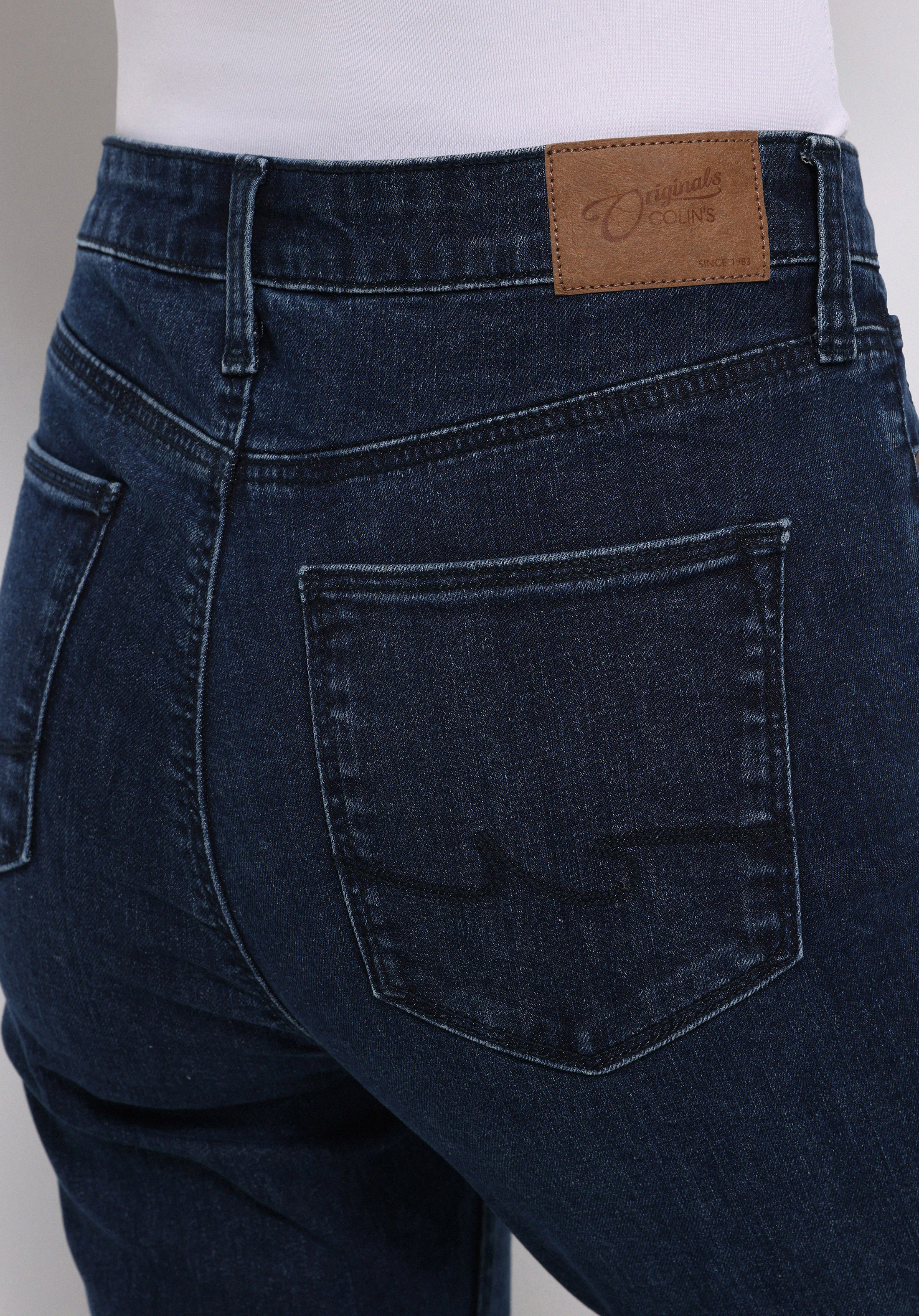 Afișați detalii pentru Pantaloni De Dama Albastru Marin Regular Fit 791 Monica Cl1076743