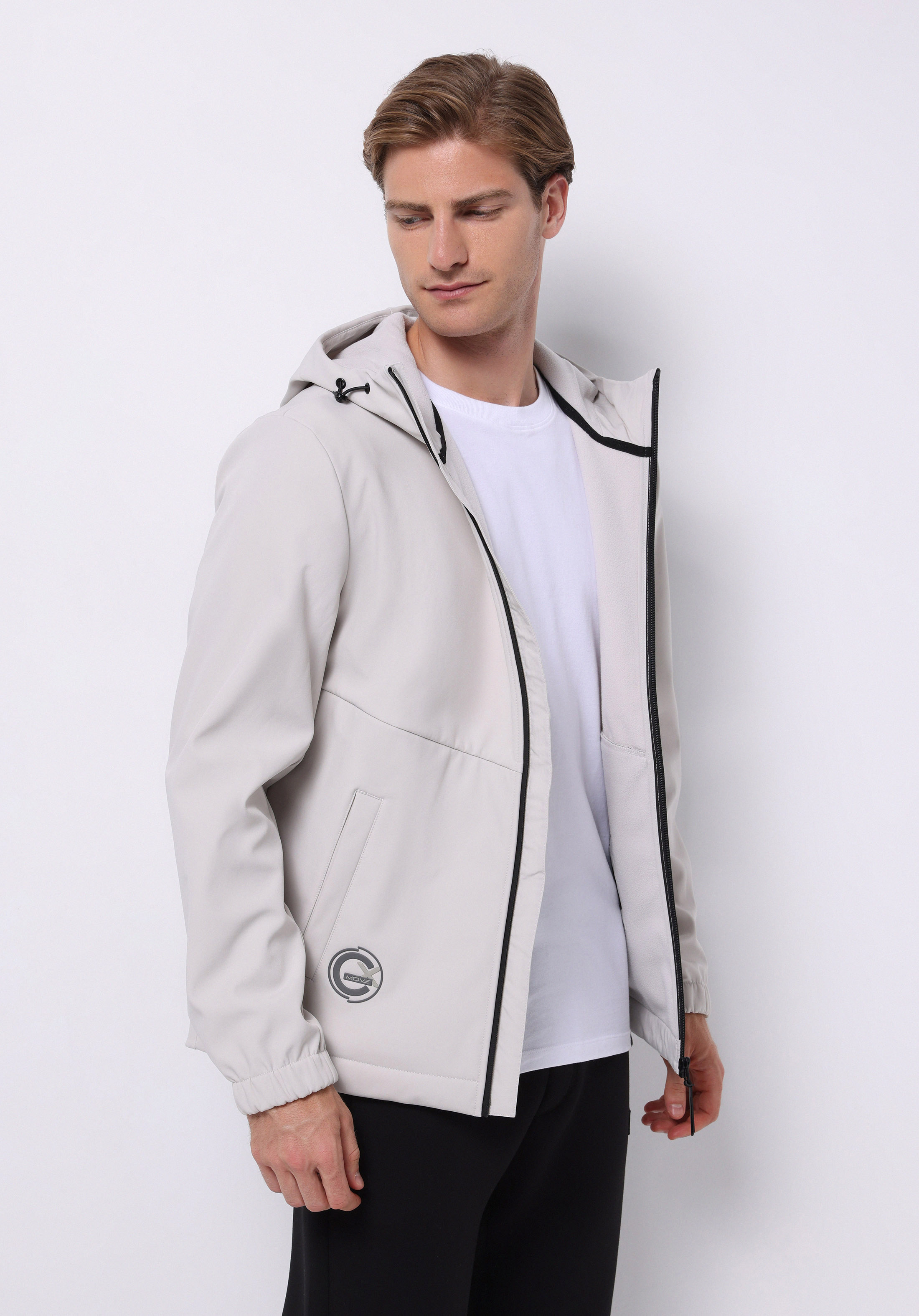Afișați detalii pentru Jacheta De Ploaıe De Barbati Alb Slim Fit  Cl1076148