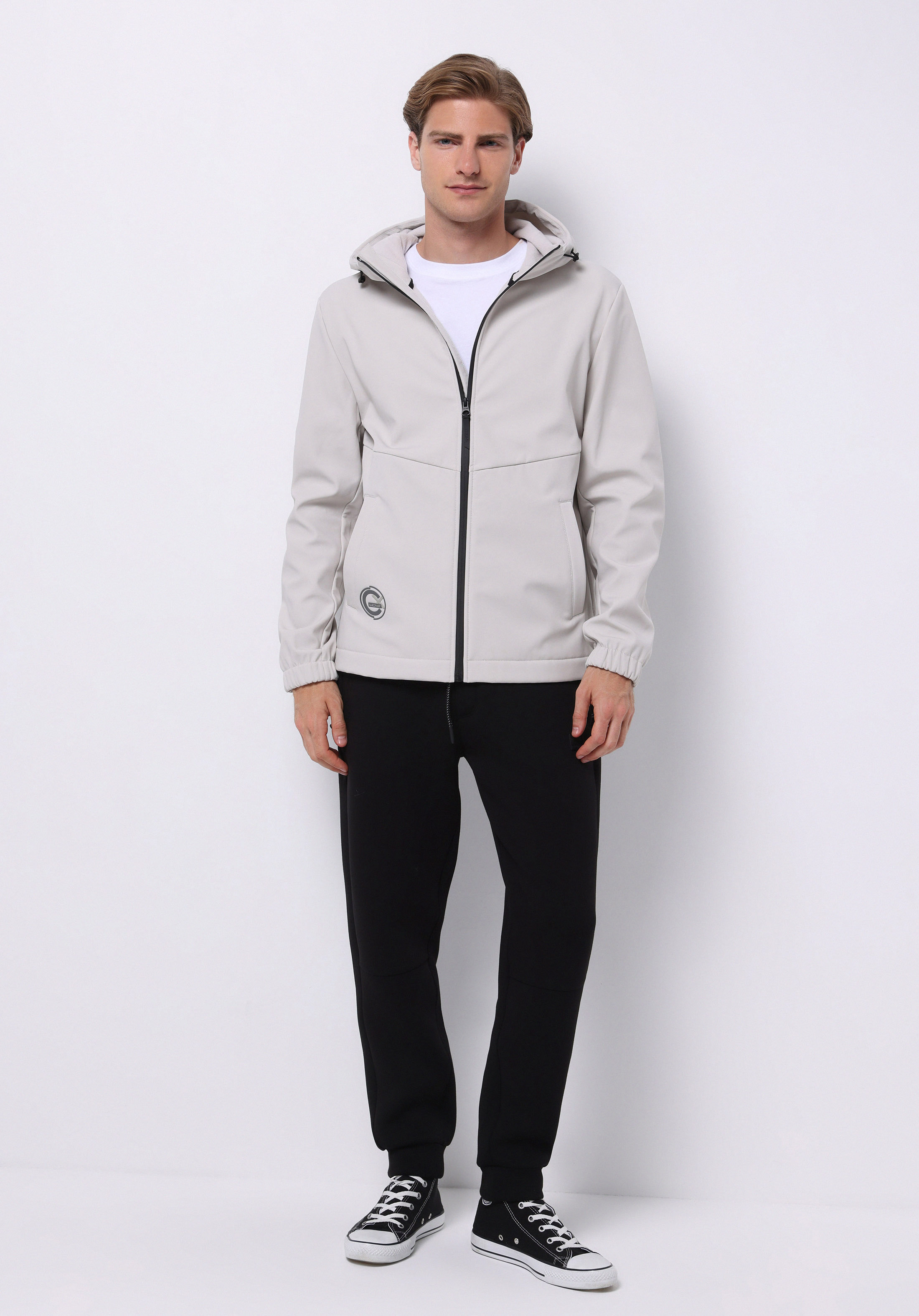 Afișați detalii pentru Jacheta De Ploaıe De Barbati Alb Slim Fit  Cl1076148