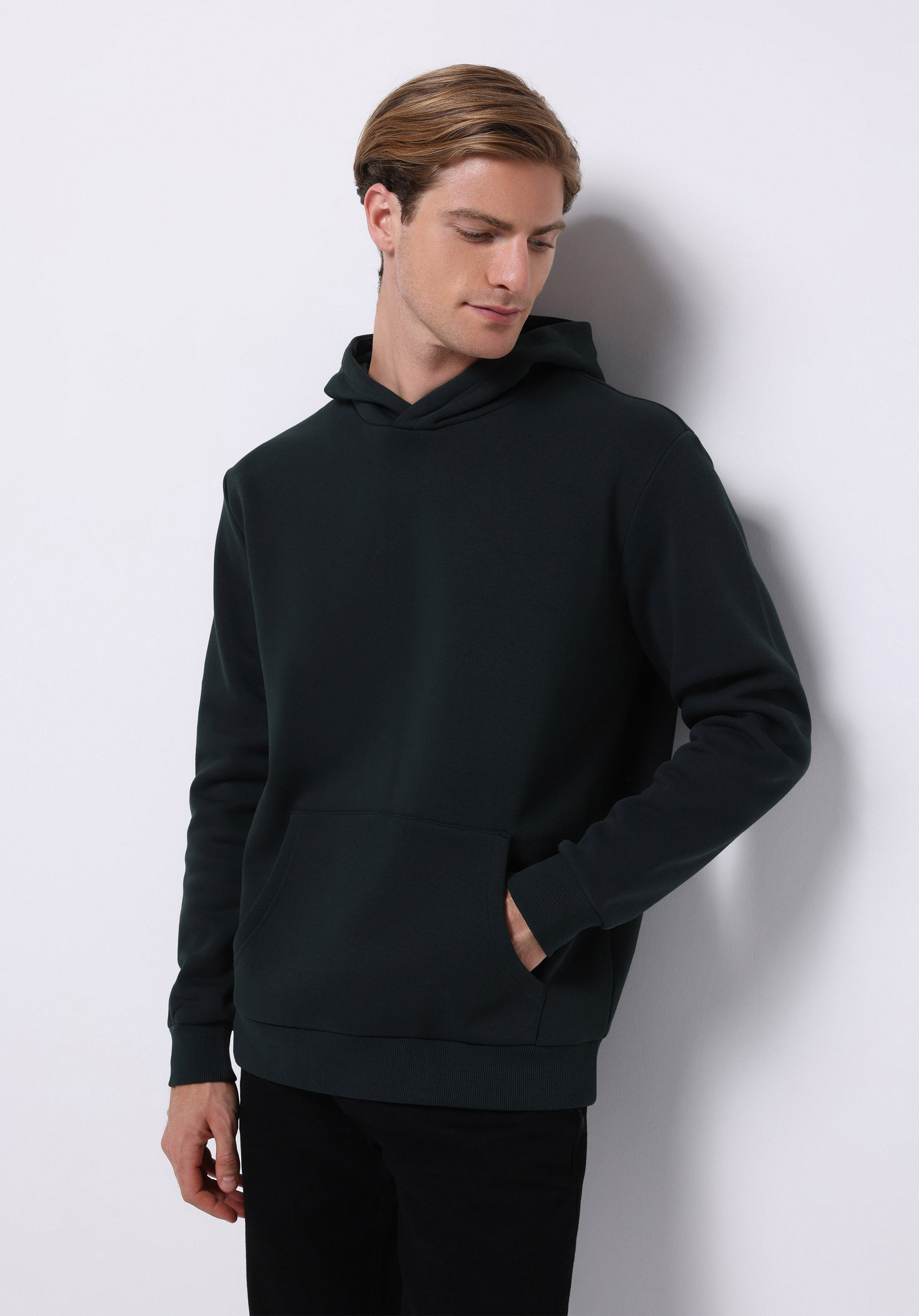Afișați detalii pentru Hanorac / Bluza De Barbati Verde Regular Fit  Cl1076340