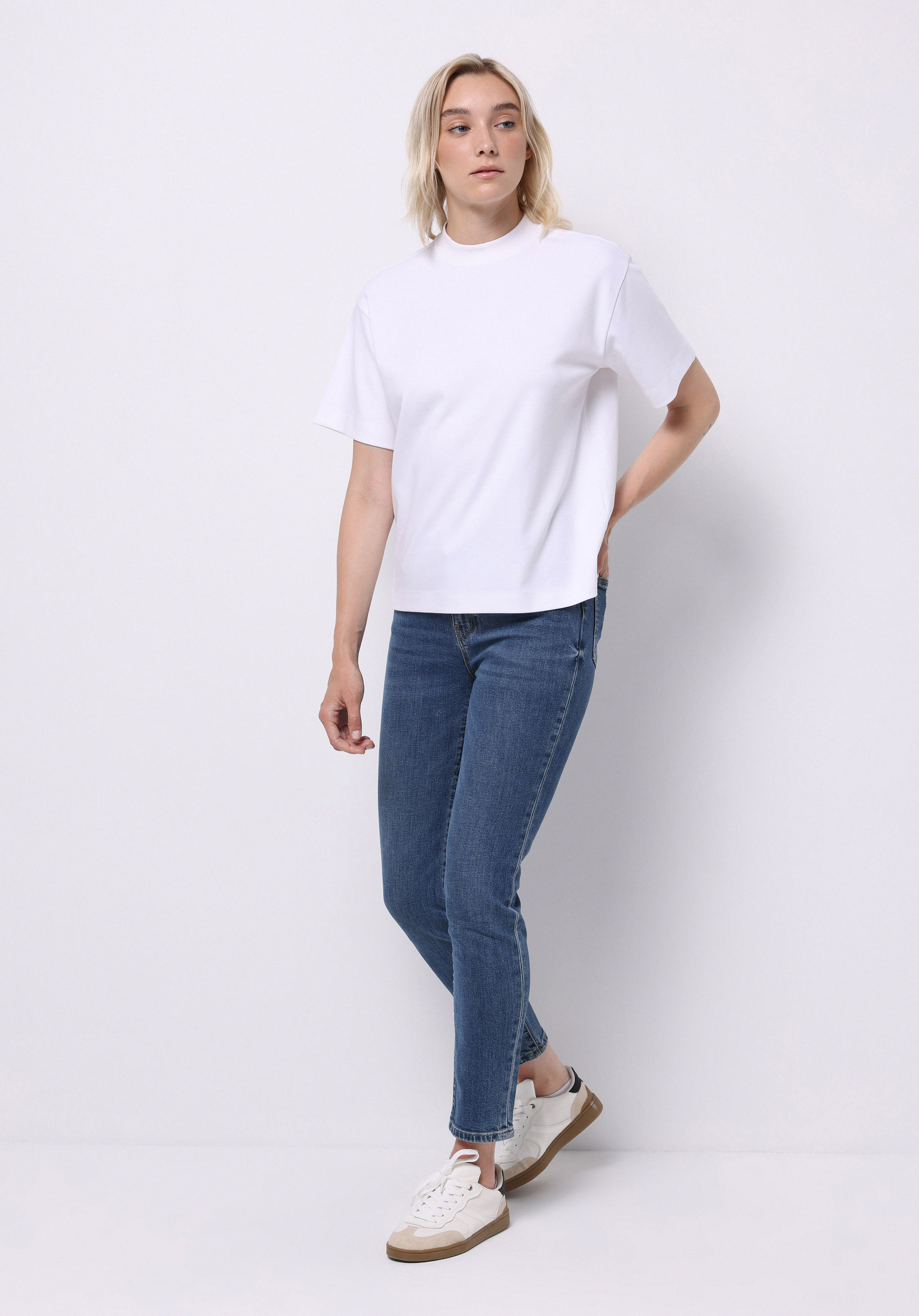 Afișați detalii pentru Pantaloni De Dama Albastru Slim Fit 703 Carla Cl1076856