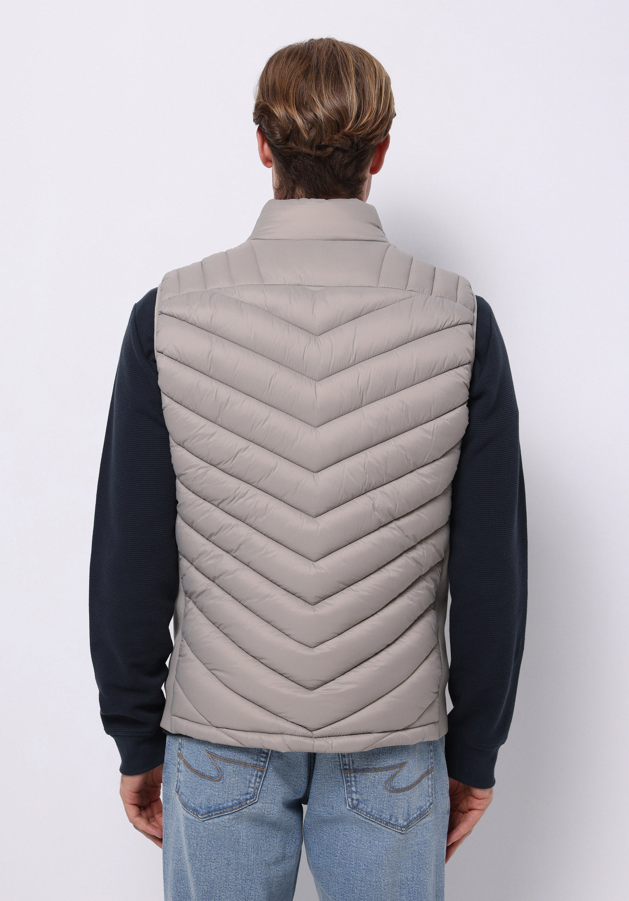 Afișați detalii pentru Vesta De Barbati Bej Slim Fit  Cl1071238