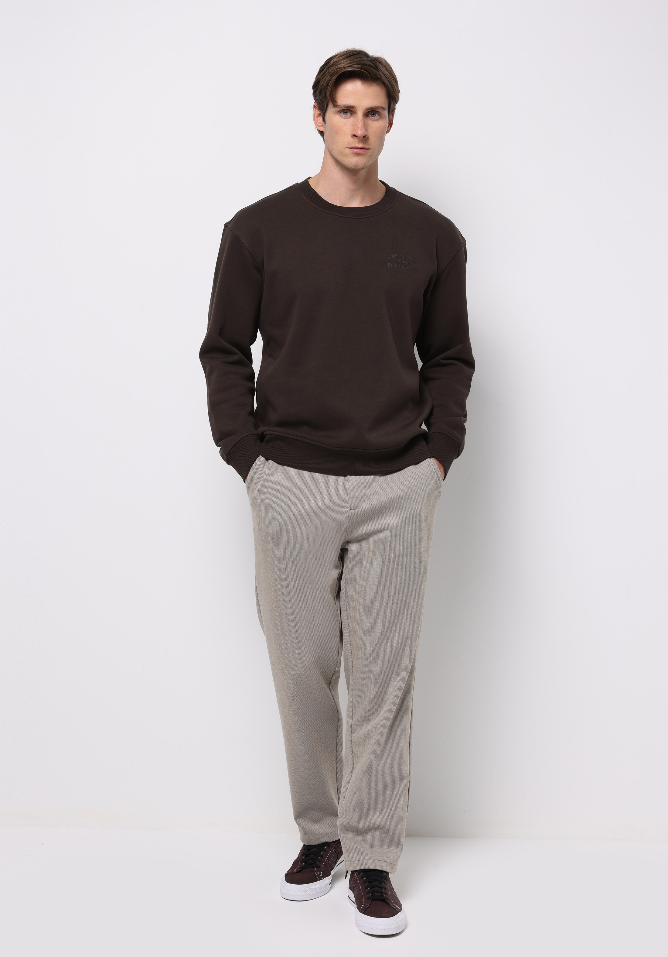Afișați detalii pentru Hanorac / Bluza De Barbati Maro Comfort Fit  Cl1076882