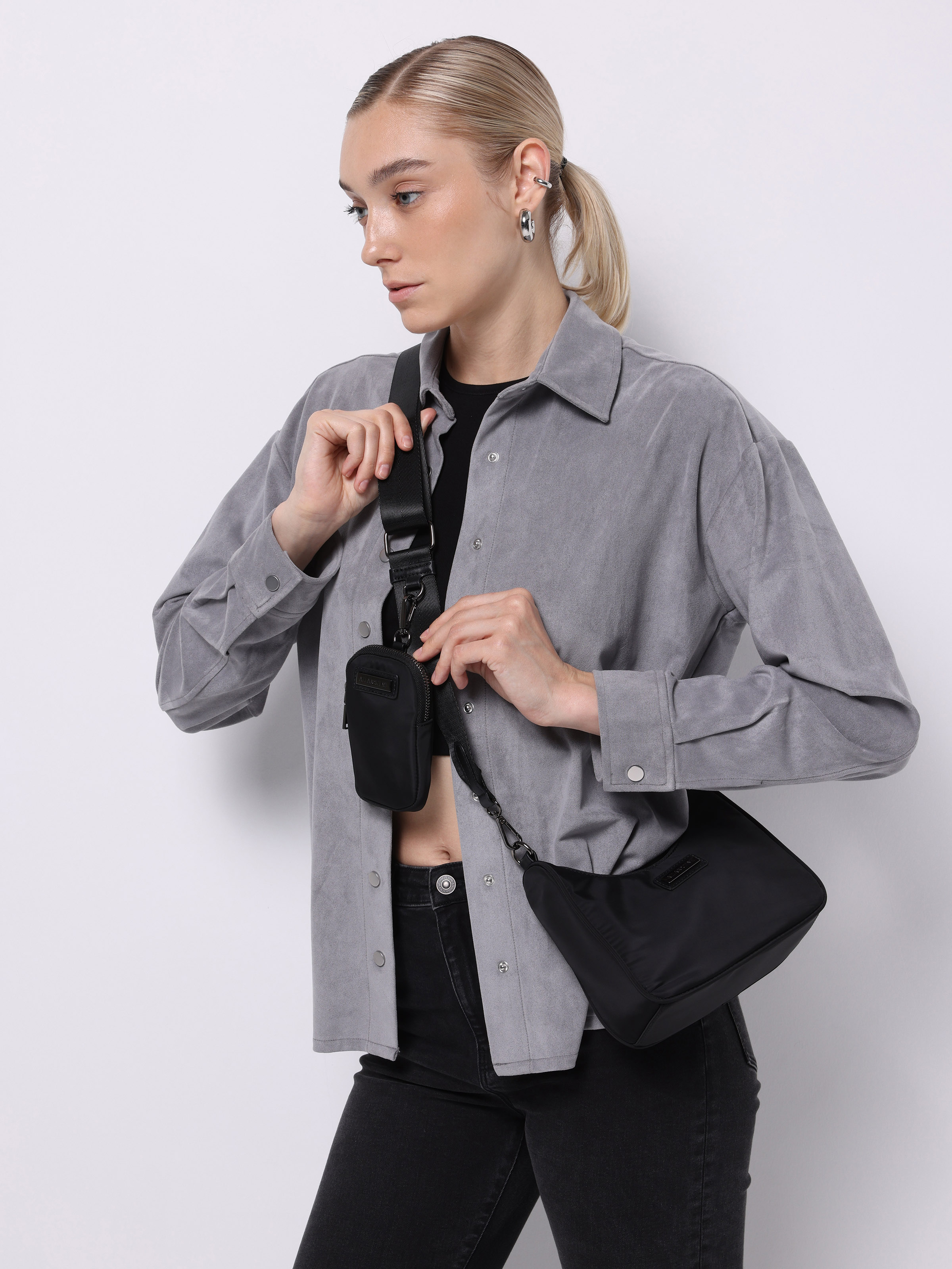 Afișați detalii pentru Geanta De Dama Negru Modern Fit  Cl1076119