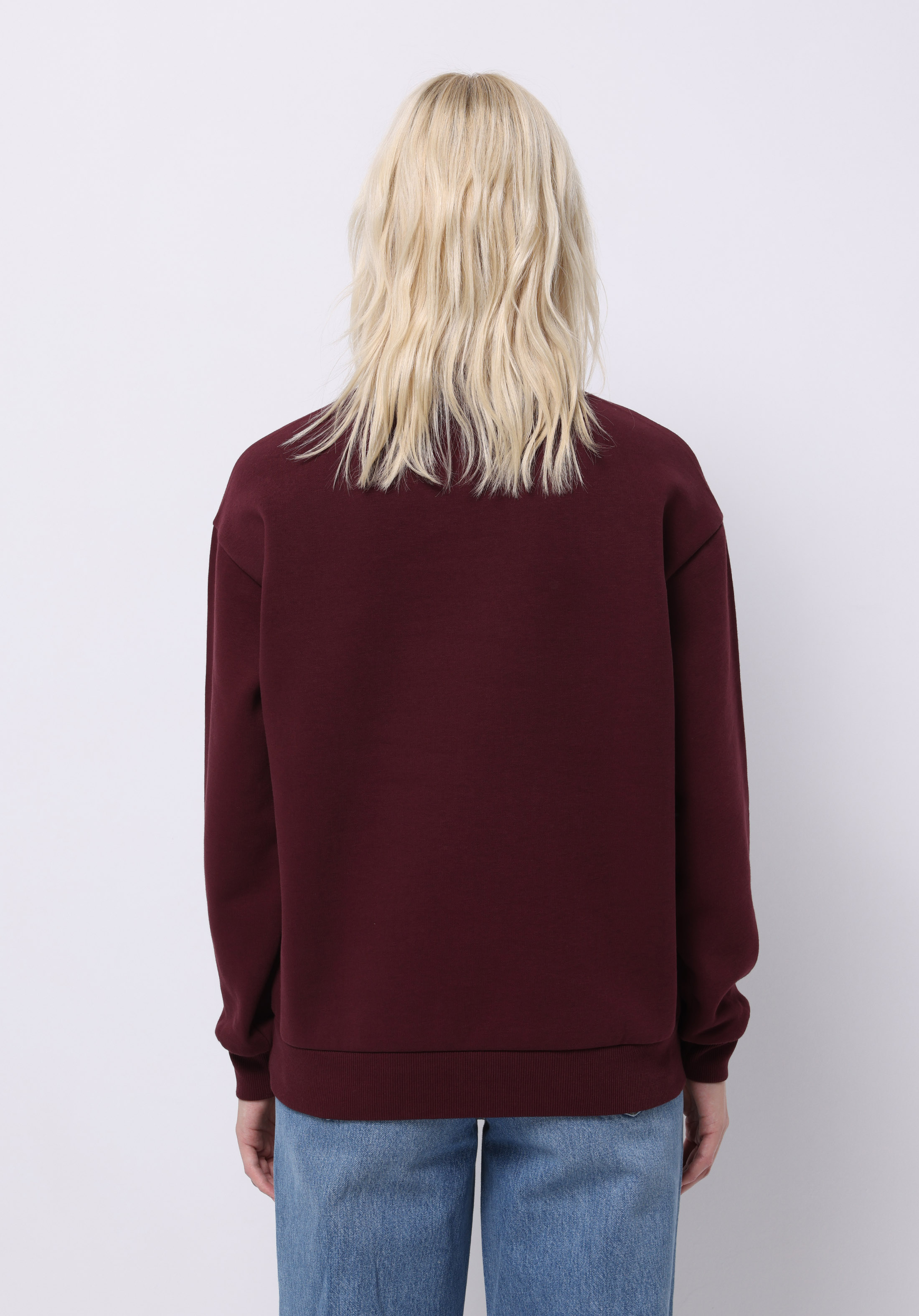 Afișați detalii pentru Hanorac / Bluza De Dama Bordo Regular Fit  Cl1075521