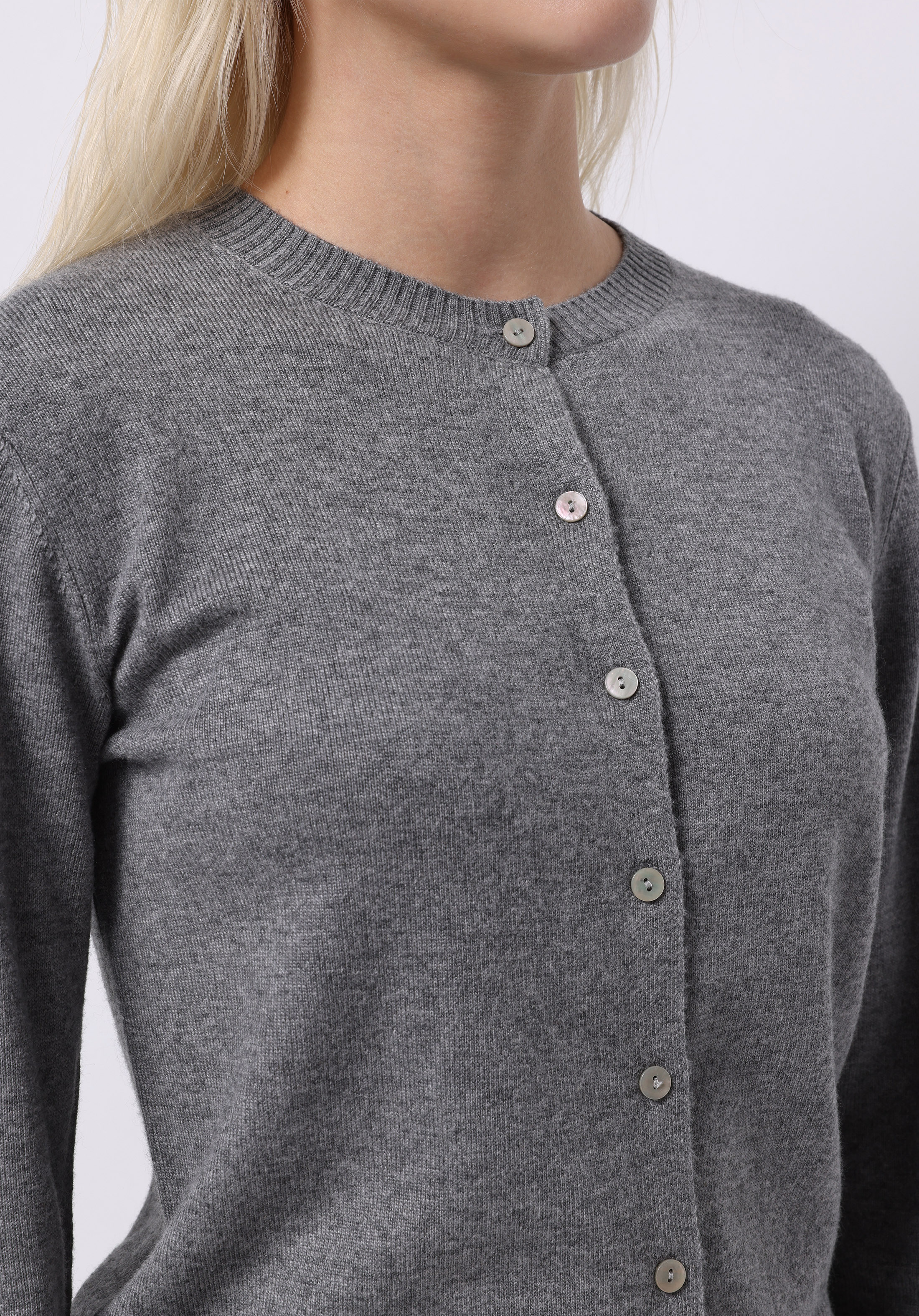 Afișați detalii pentru Cardigan De Dama Gri Slim Fit  Cl1076473