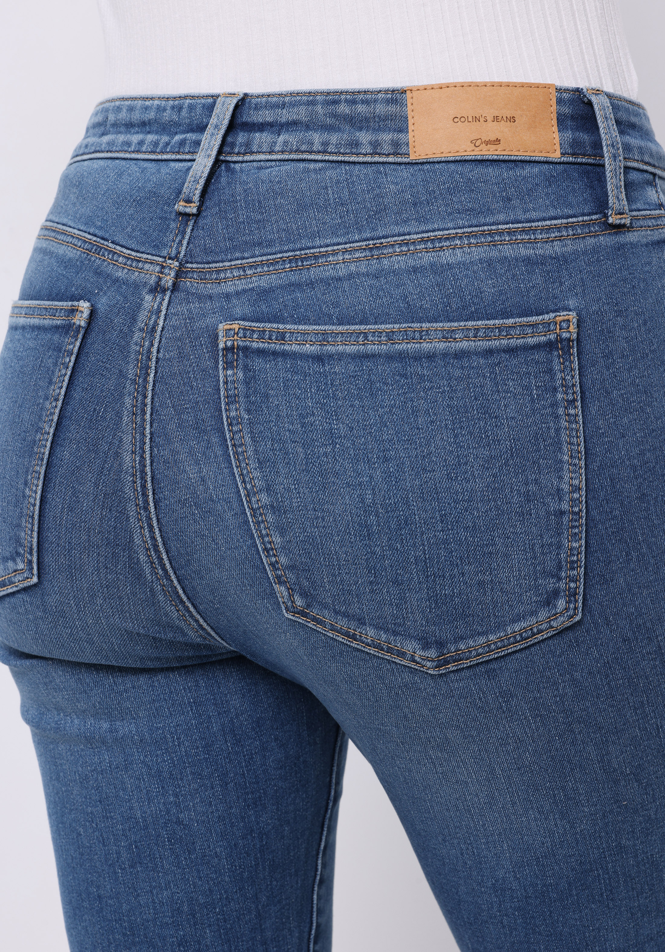 Afișați detalii pentru Pantaloni De Dama Albastru Deschis Slim Fit  Cl1076569
