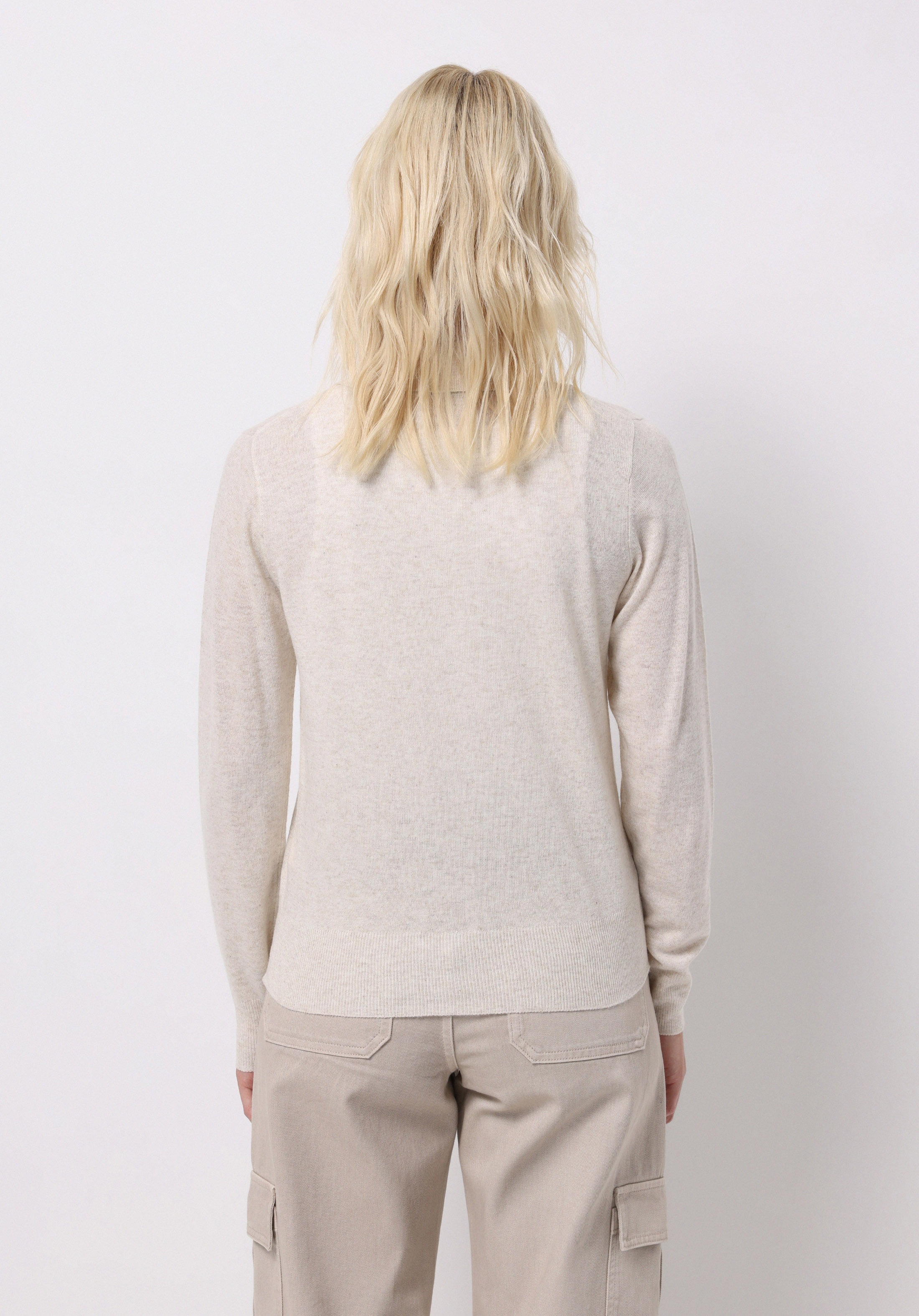 Afișați detalii pentru Pulover De Dama Ecru Slim Fit  Cl1075730